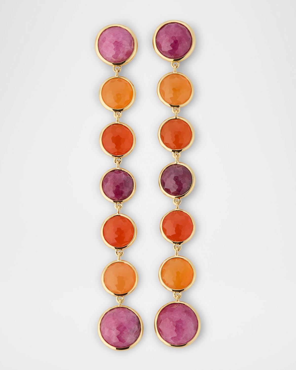 Ippolita Lollipop 18K Yellow Gold 7-Stone Chandelier Drop Earrings