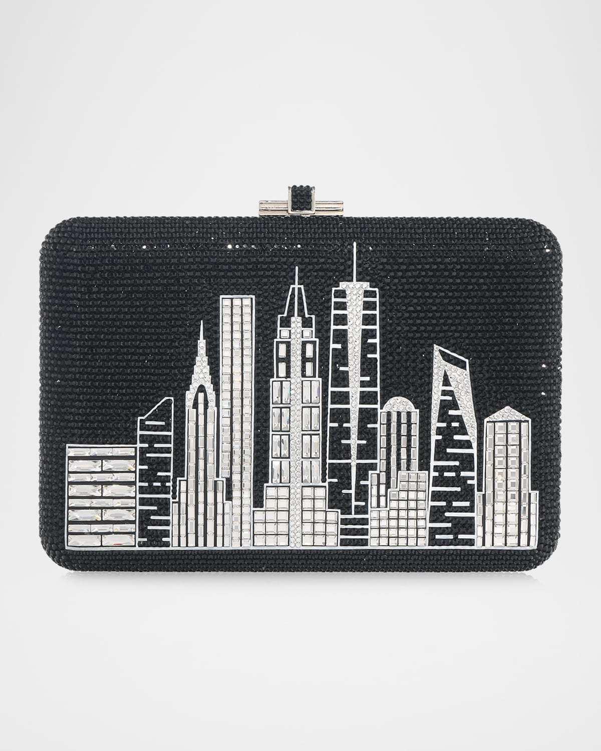 Judith Leiber Nyc Night Slim Crystal Clutch Bag In Sjtmt