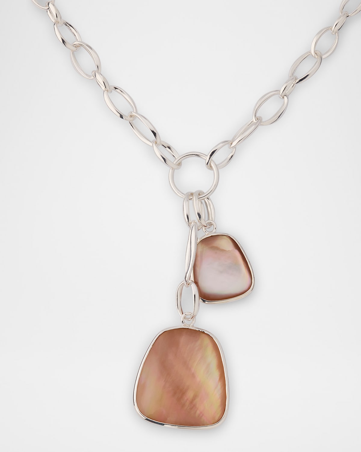 Rock Candy Sterling Silver Keystone Pendant Chain Necklace