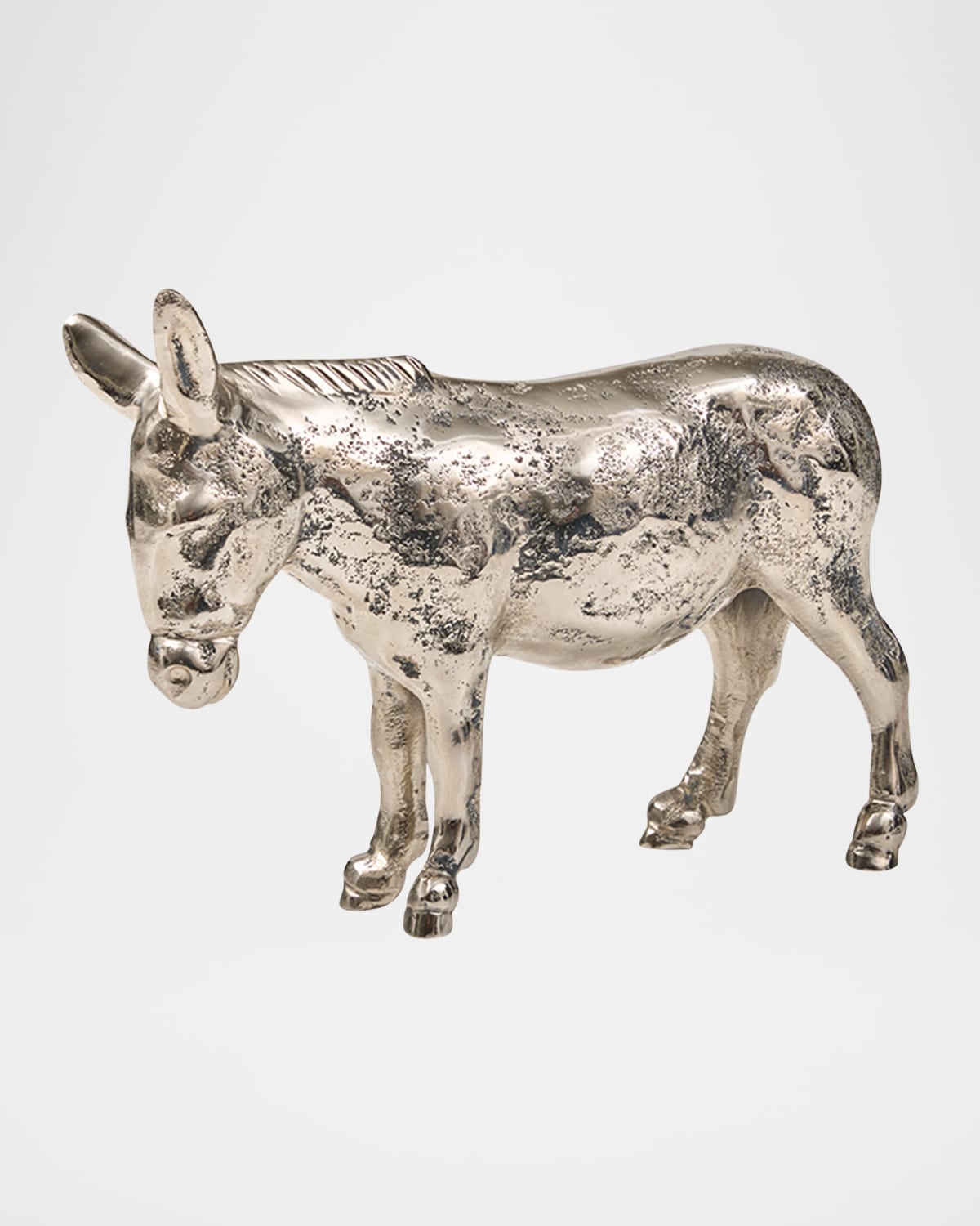 Jan Barboglio El Burro Decorative Object In Nickel