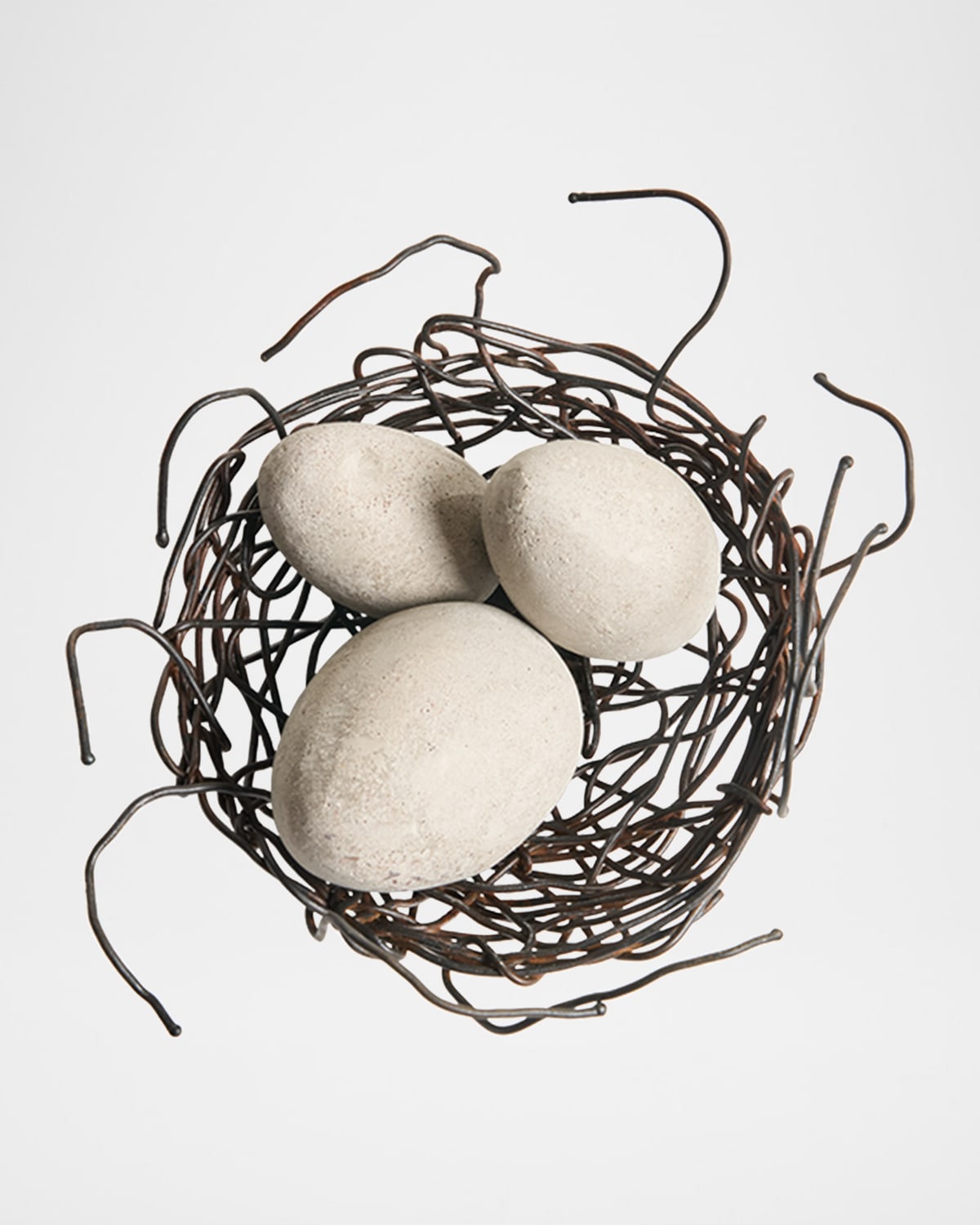 Jan Barboglio Nidito Nested Eggs, Set Of 3 In Natural