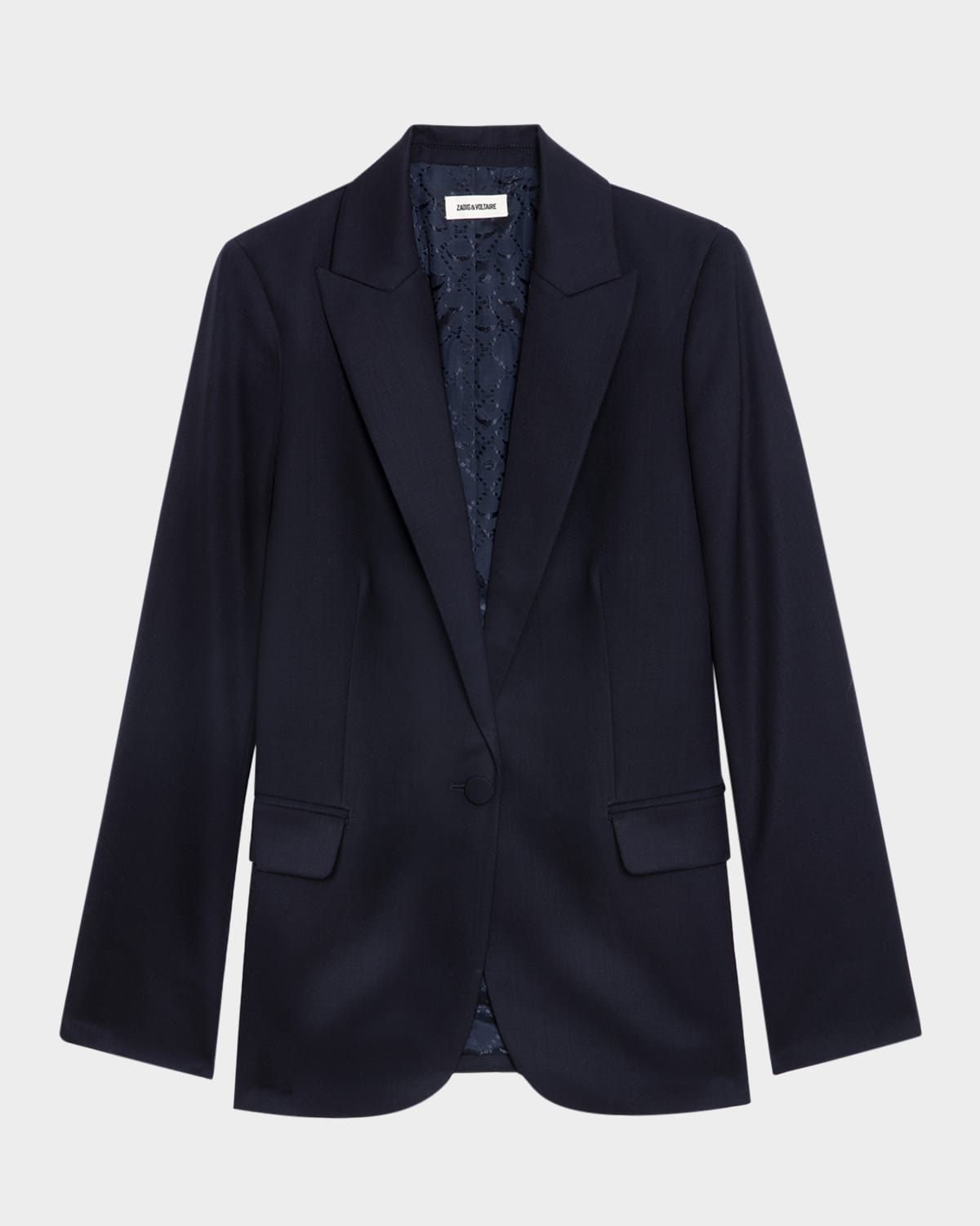 Zadig & Voltaire Valse Blazer In Encre
