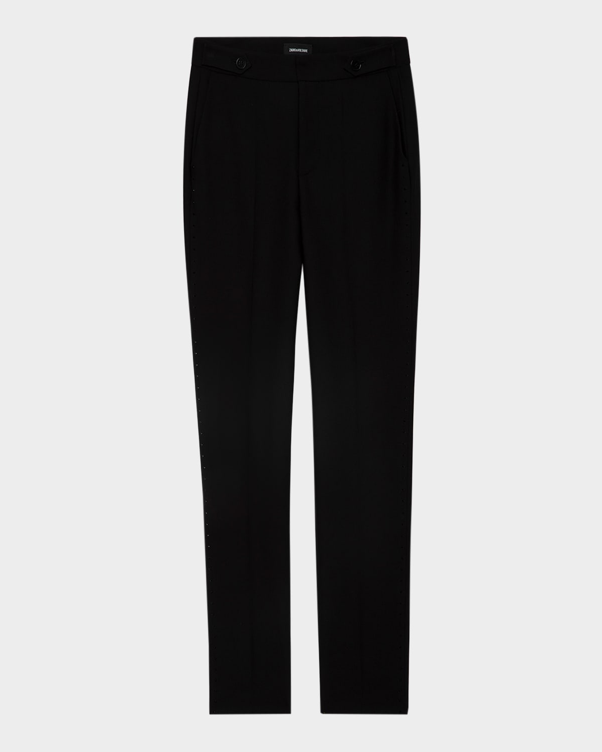 Zadig & Voltaire Panny Straight-leg Tailored Pants In Black