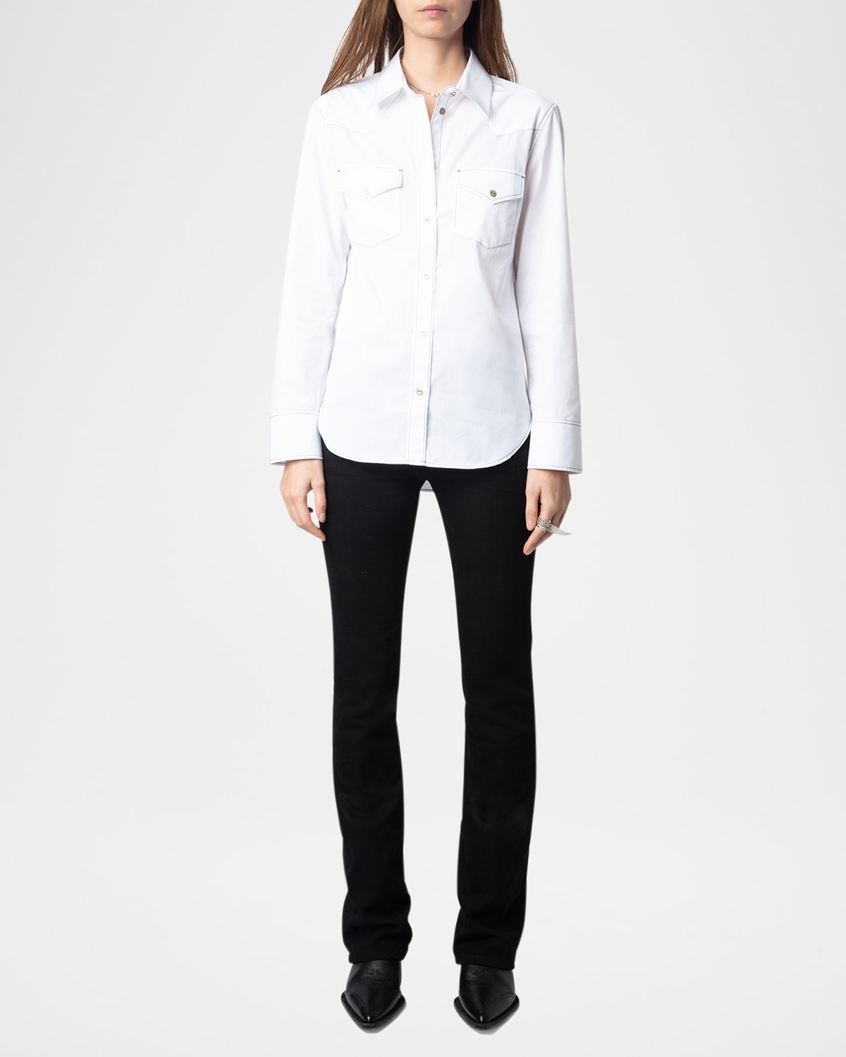 Zadig & Voltaire Thelma Western Shirt In Judo