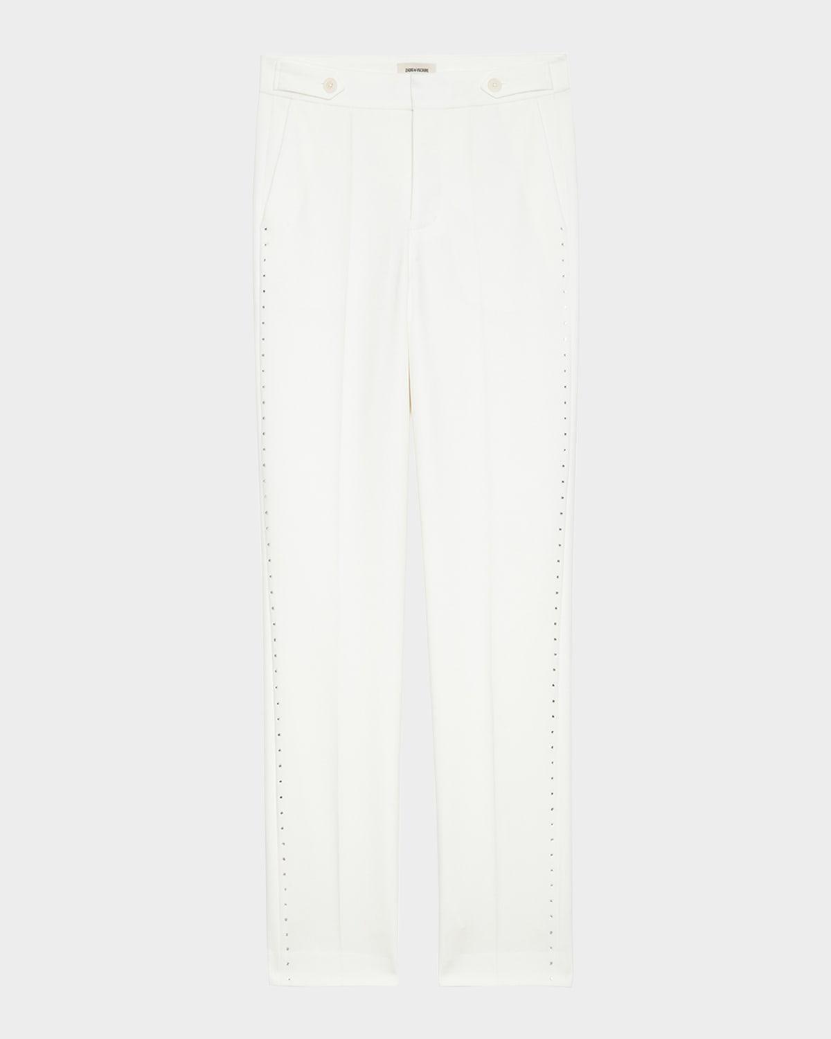 Zadig & Voltaire Panny Embellished Dot Trousers In Judo