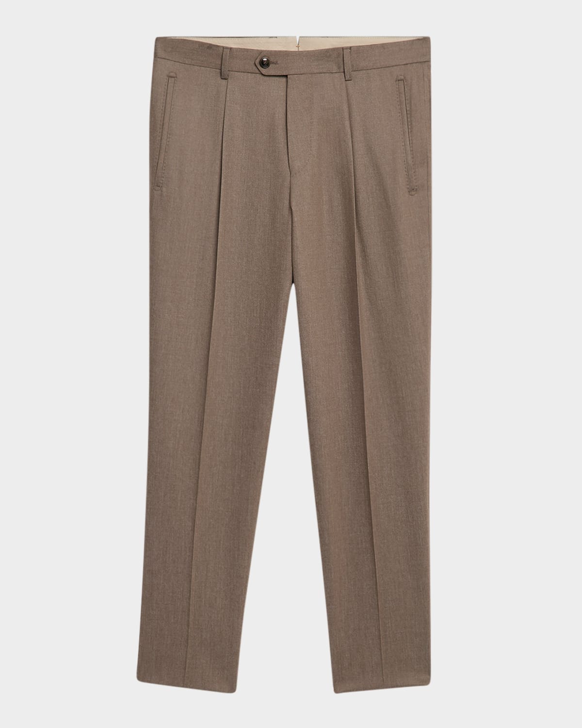 Men's Peet Wool Single-Pleated Trousers