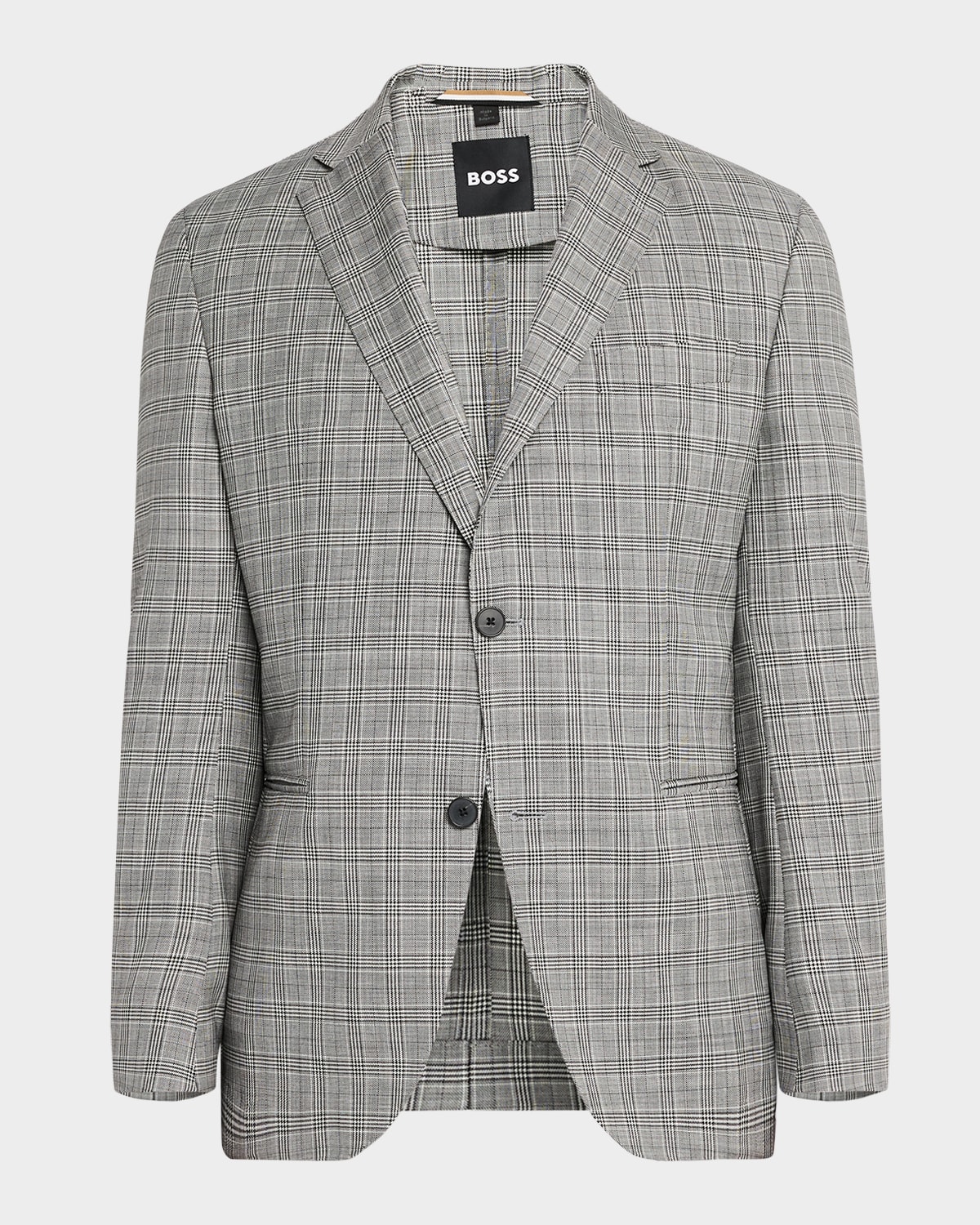 Shop Hugo Boss Men's Wool Houndstooth Plaid Sport Coat In Black