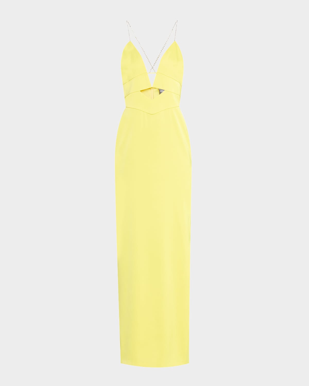 Giselle Cutout Satin Column Gown