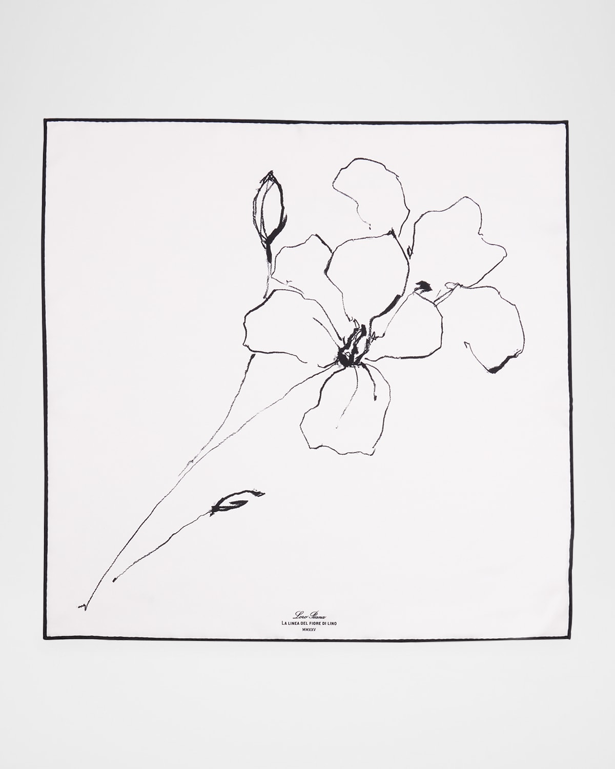 Loro Piana Linea Del Fiore Di Lino Silk Scarf