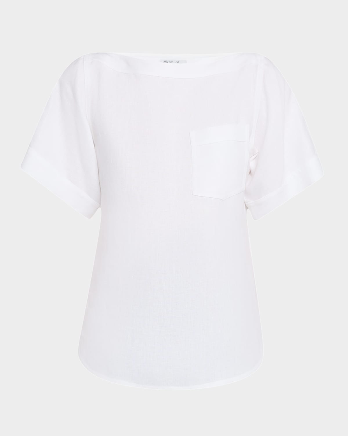 Loro Piana Assen Short-sleeve Antiqua Linen Shirt In 1000 White