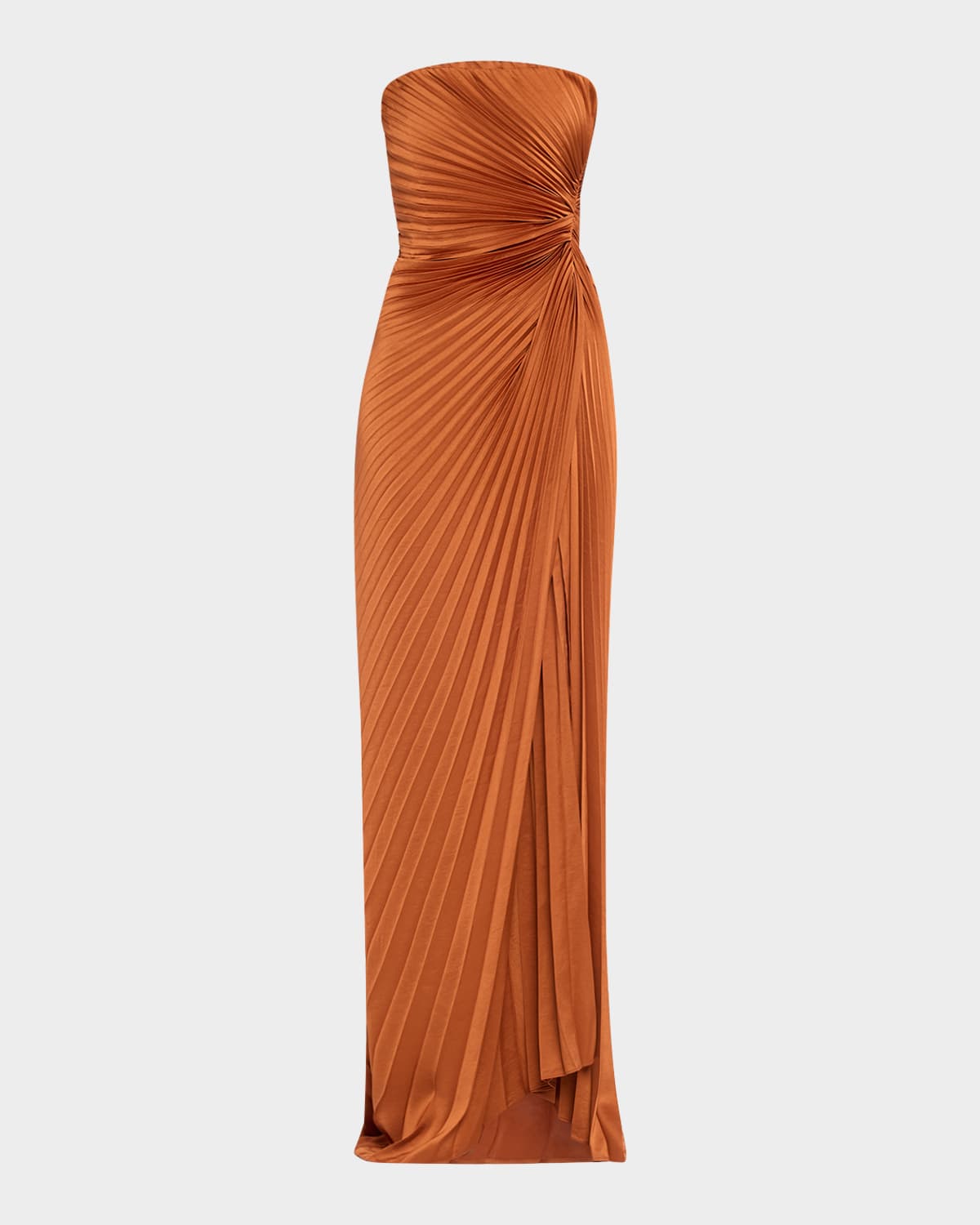 A.L.C LAYLA PLEATED STRAPLESS GOWN 