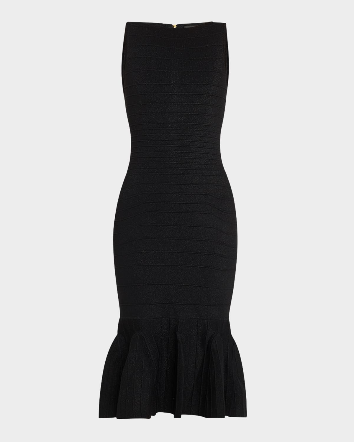 Retroféte Marta Knit Dress Metallic Black In Metallic Black