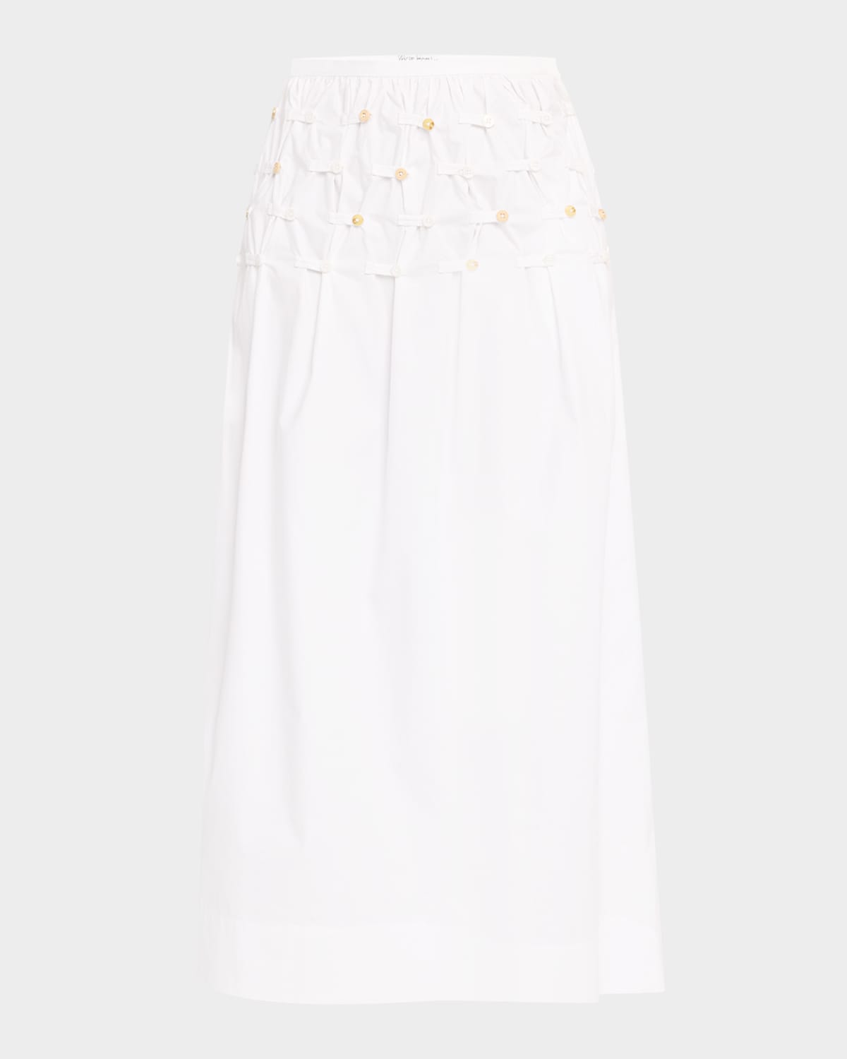 Button Maxi Skirt