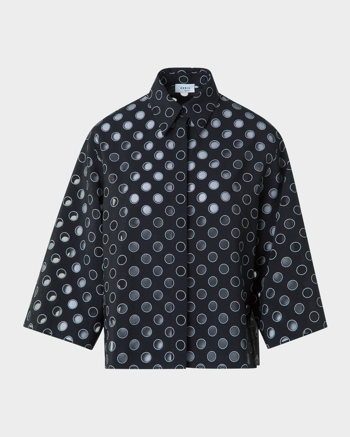 Boxy Organza Polka Dot Blouse