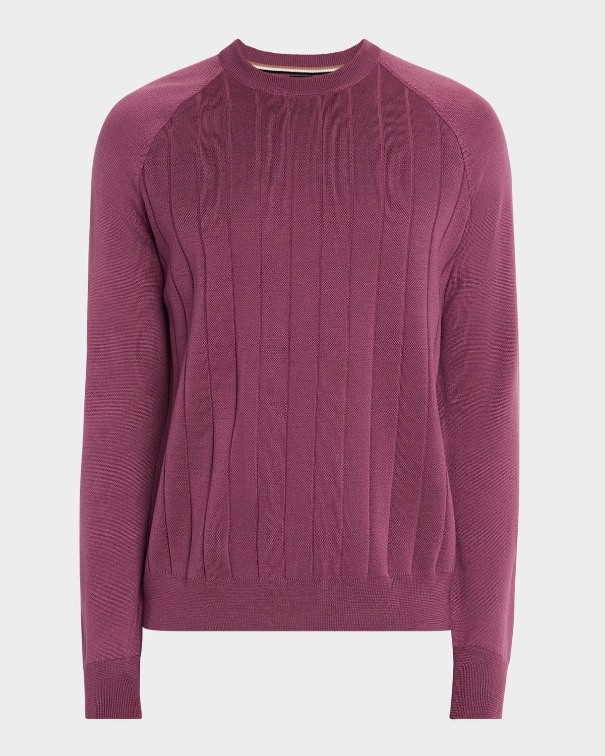HUGO BOSS MEN'S BELUGO WIDE RIB CREWNECK SWEATER 