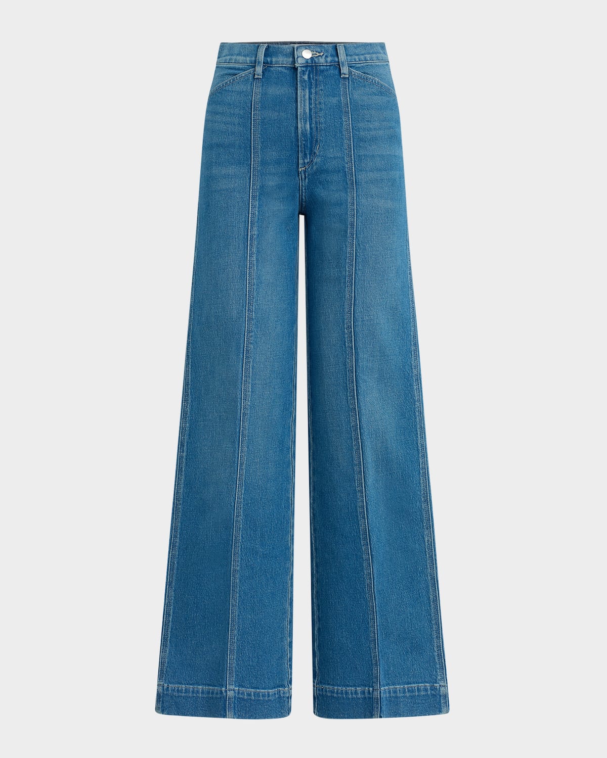 Joe's Jeans The Front Seamed High Rise Wide Leg Jeans In Biggest Fan In Biggest Fan