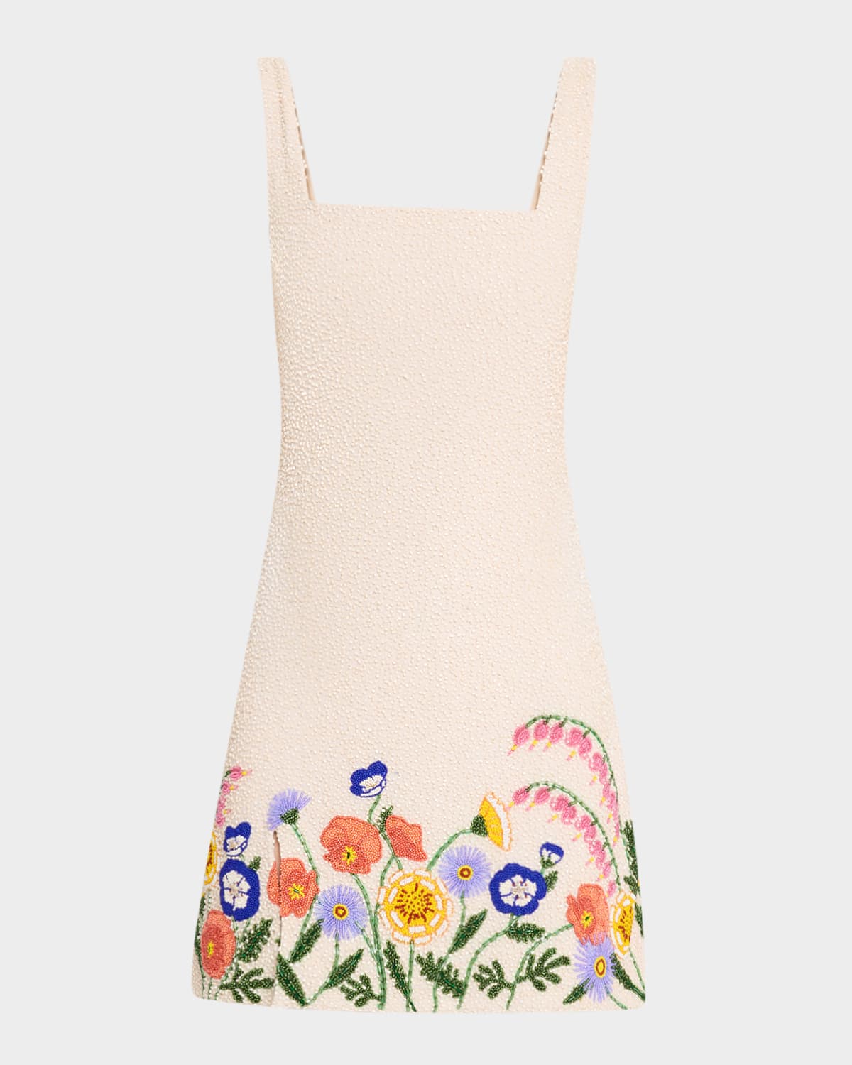 STAUD Le Sable Hand-Beaded Mini Dress