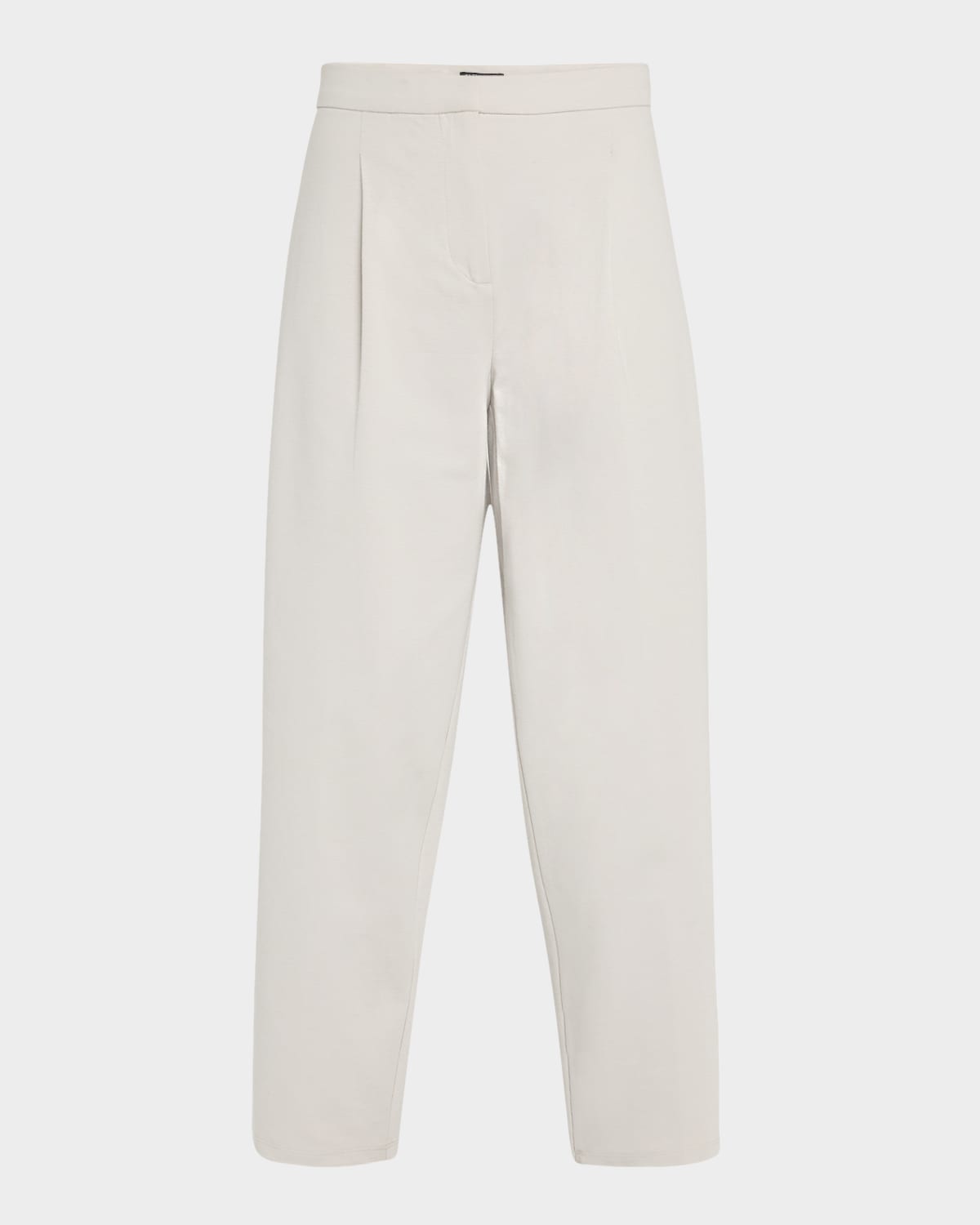 EILEEN FISHER CROPPED LIGHTWEIGHT PONTE LANTERN PANTS 