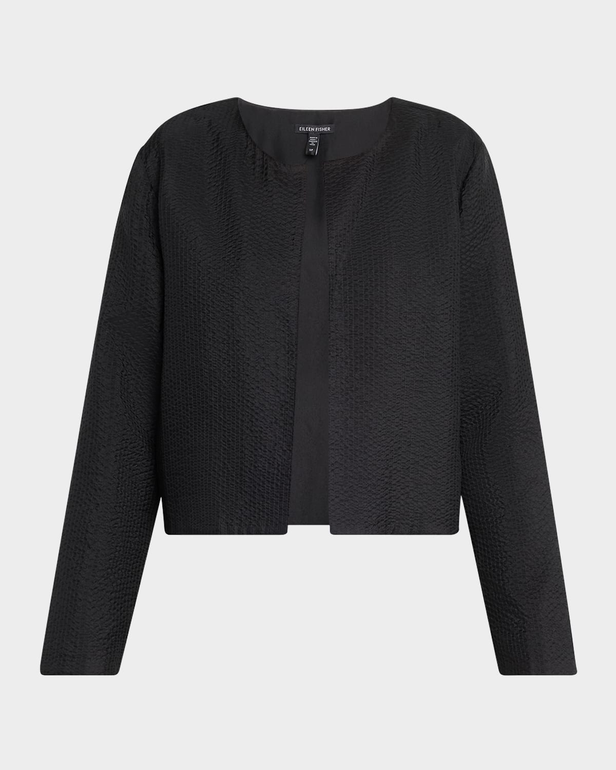 Boxy Quilted Silk Jacket