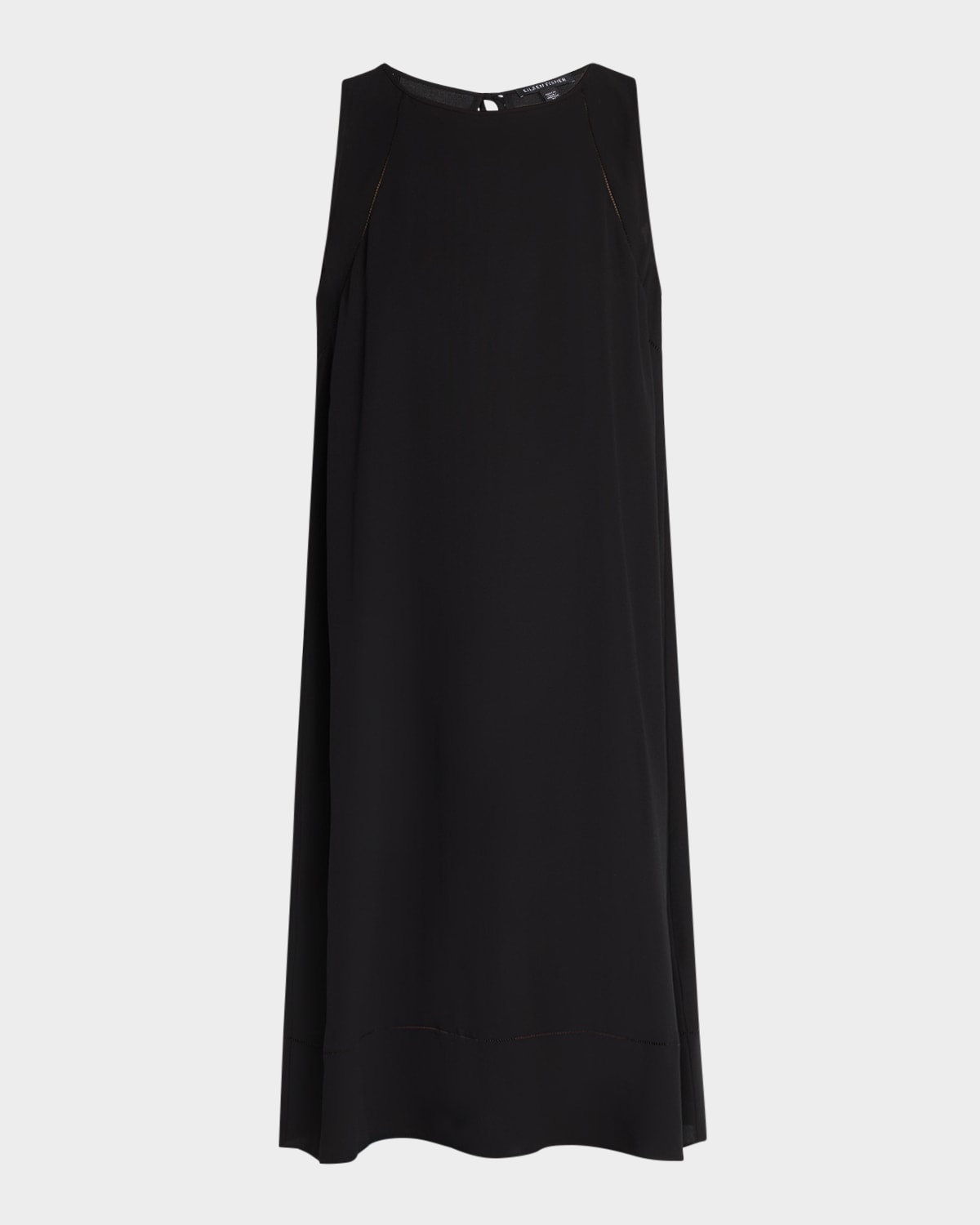 Eileen Fisher Sleeveless Georgette Crepe Midi Tank Dress