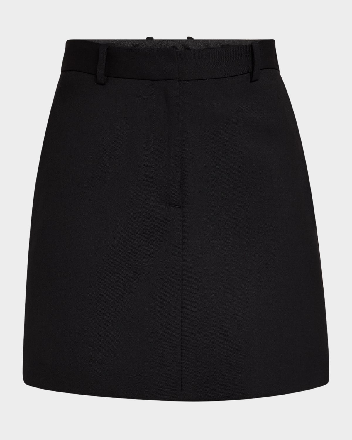 Shop Argent A-line Seasonless Wool Mini Skirt In Black
