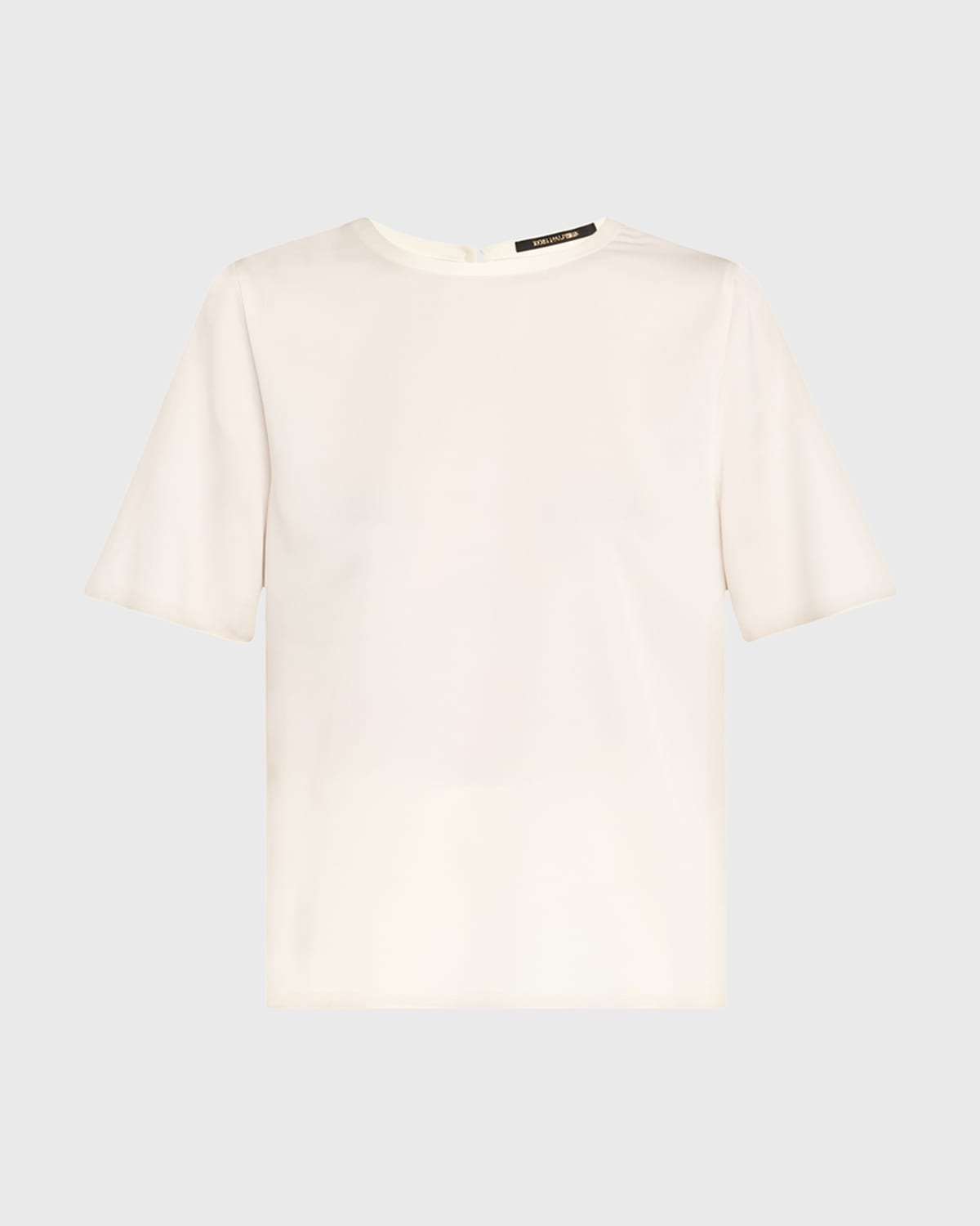 Kobi Halperin Maryl Crewneck Silk Blouse In Neutral