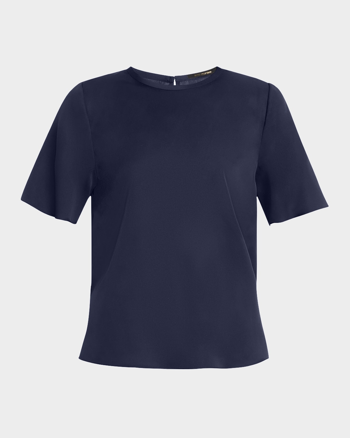 Maryl Crewneck Silk Blouse