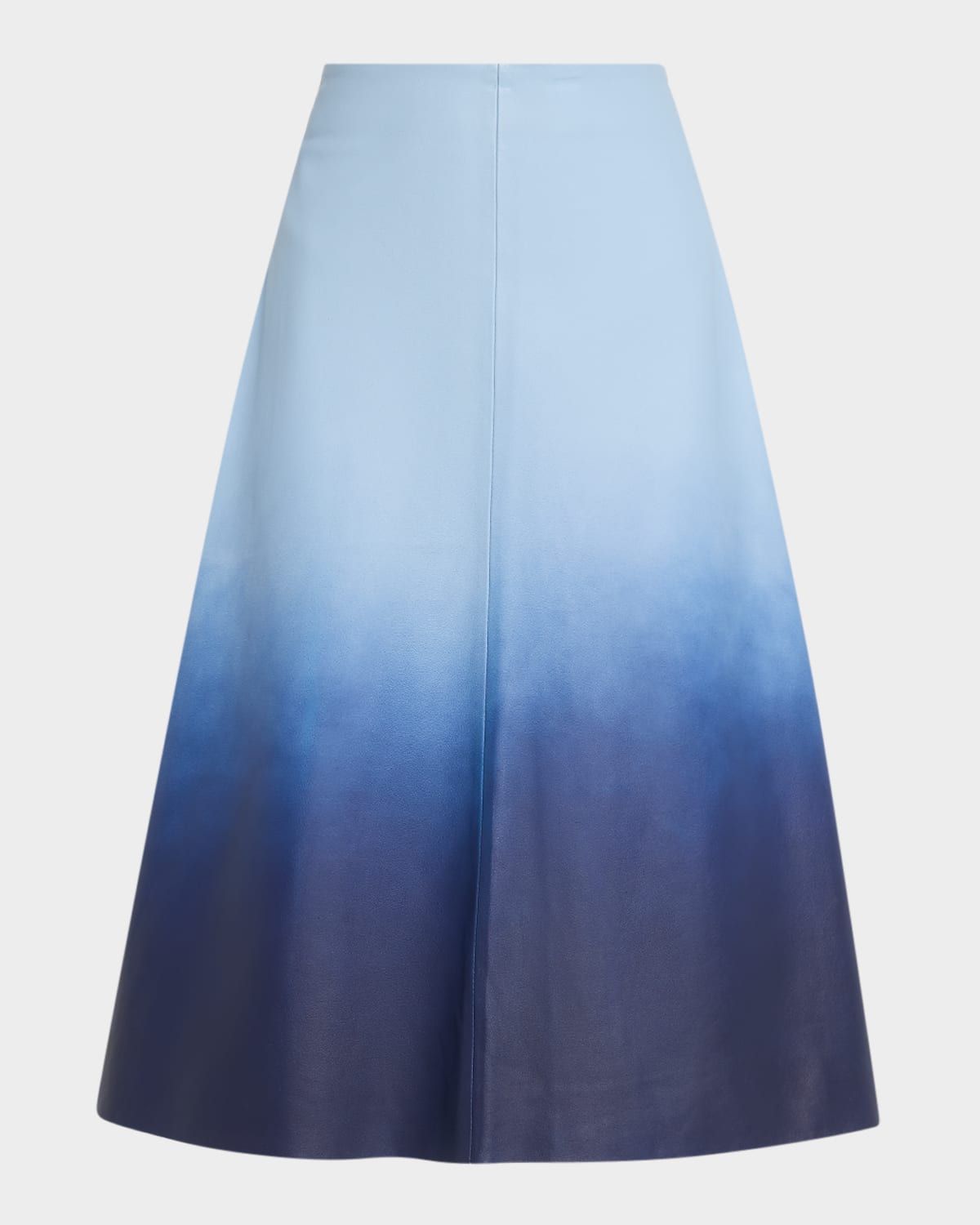 Lucien Ombre Leather Midi Skirt