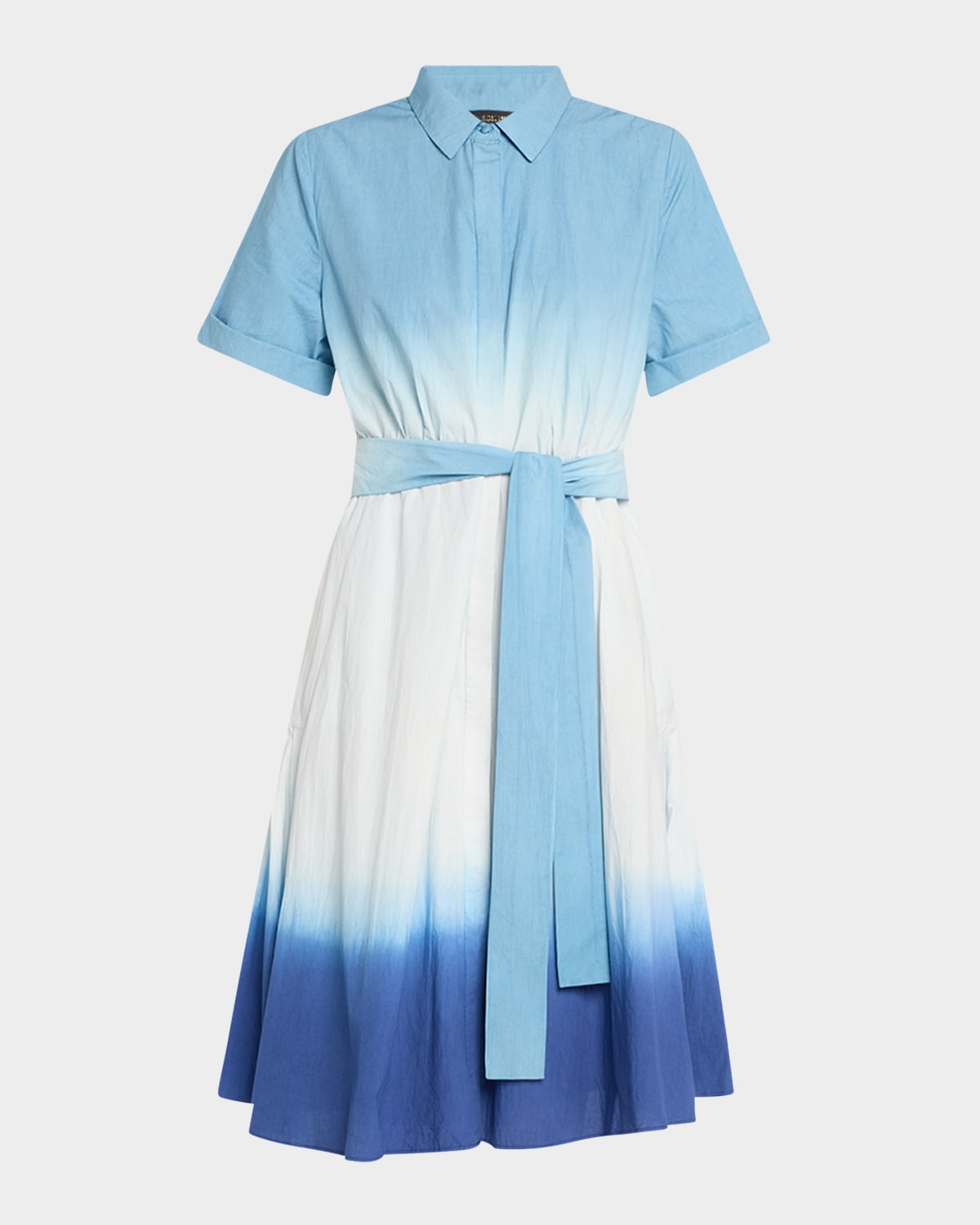 Jana Ombre Tie-Waist Shirtdress