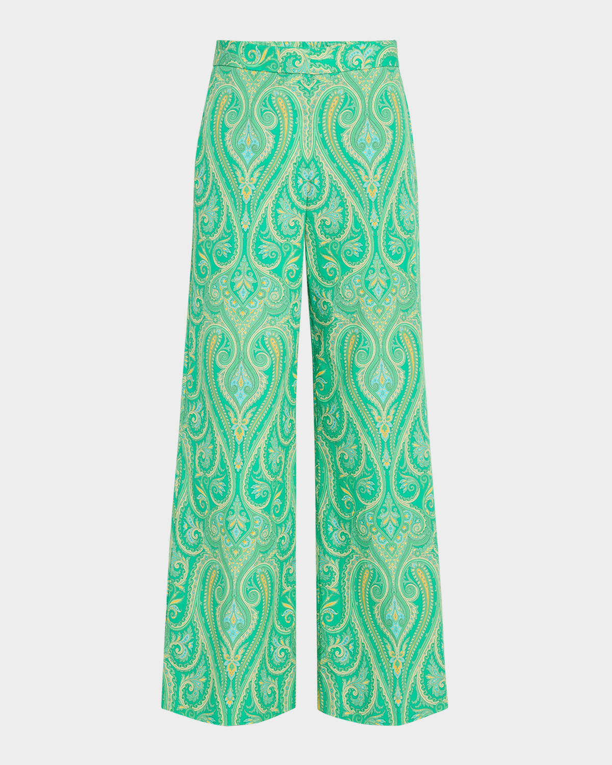 Kobi Halperin Braxton Paisley-print Cotton Pants In Parakeet Multi