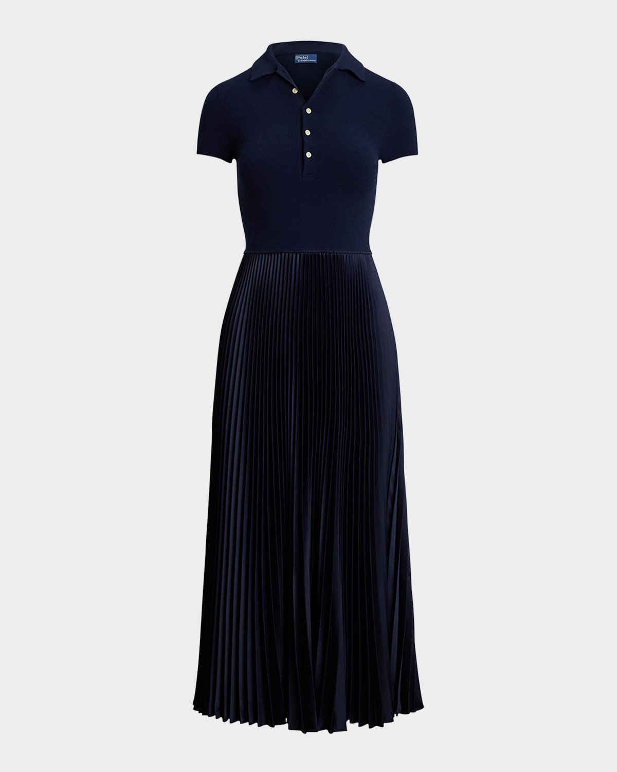 Shop Polo Ralph Lauren Polo Sweater-bodice Dress In Hunter Navy