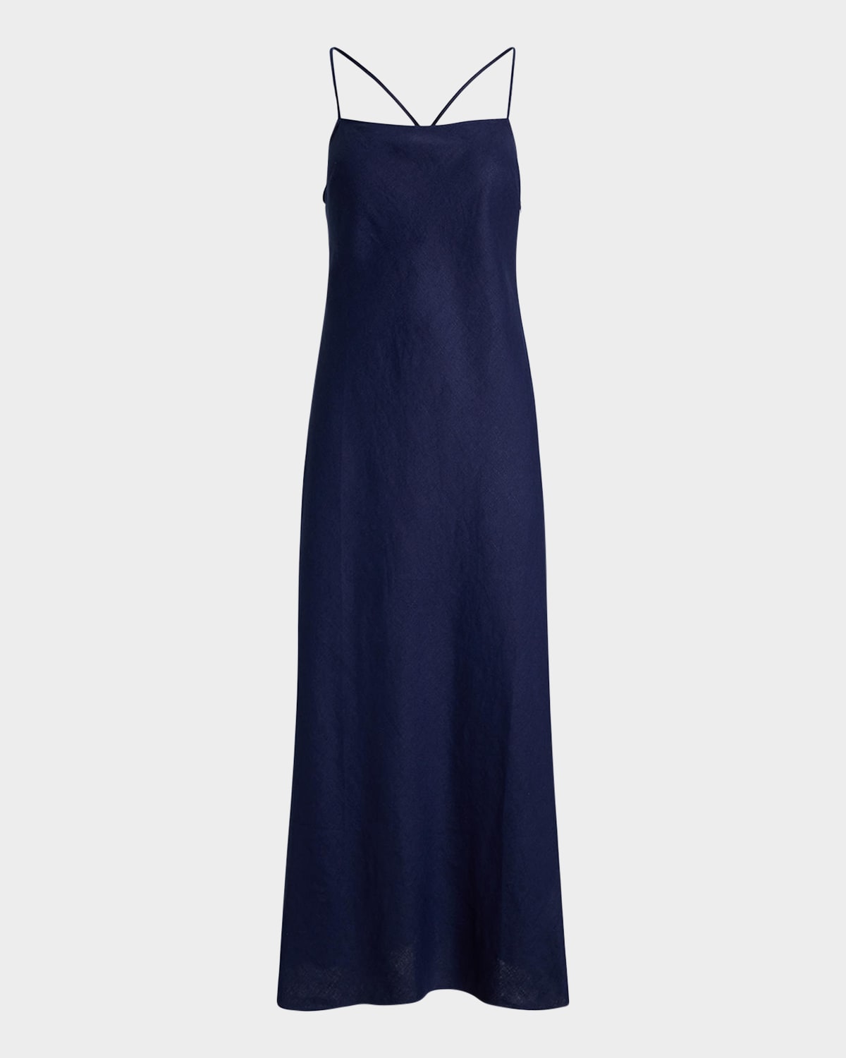 POLO RALPH LAUREN LINEN SLEEVELESS A-LINE DRESS 