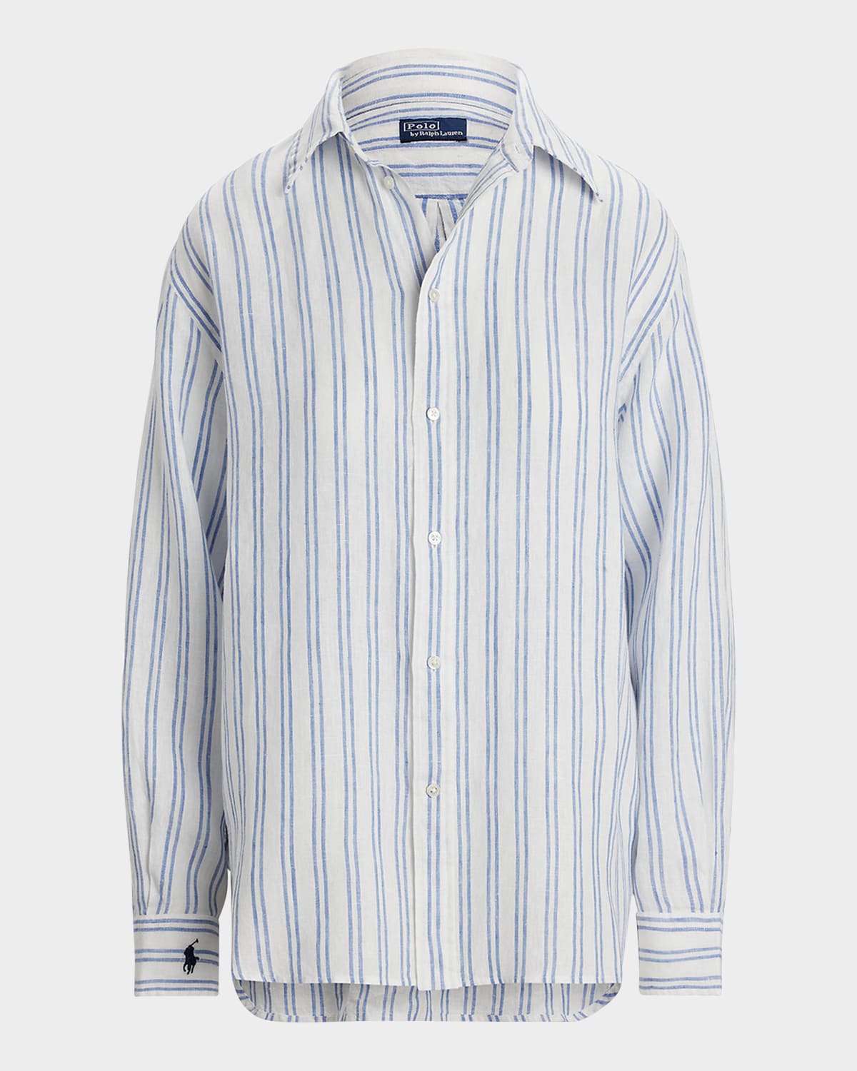 Polo Ralph Lauren Oversize Fit Striped Linen Shirt