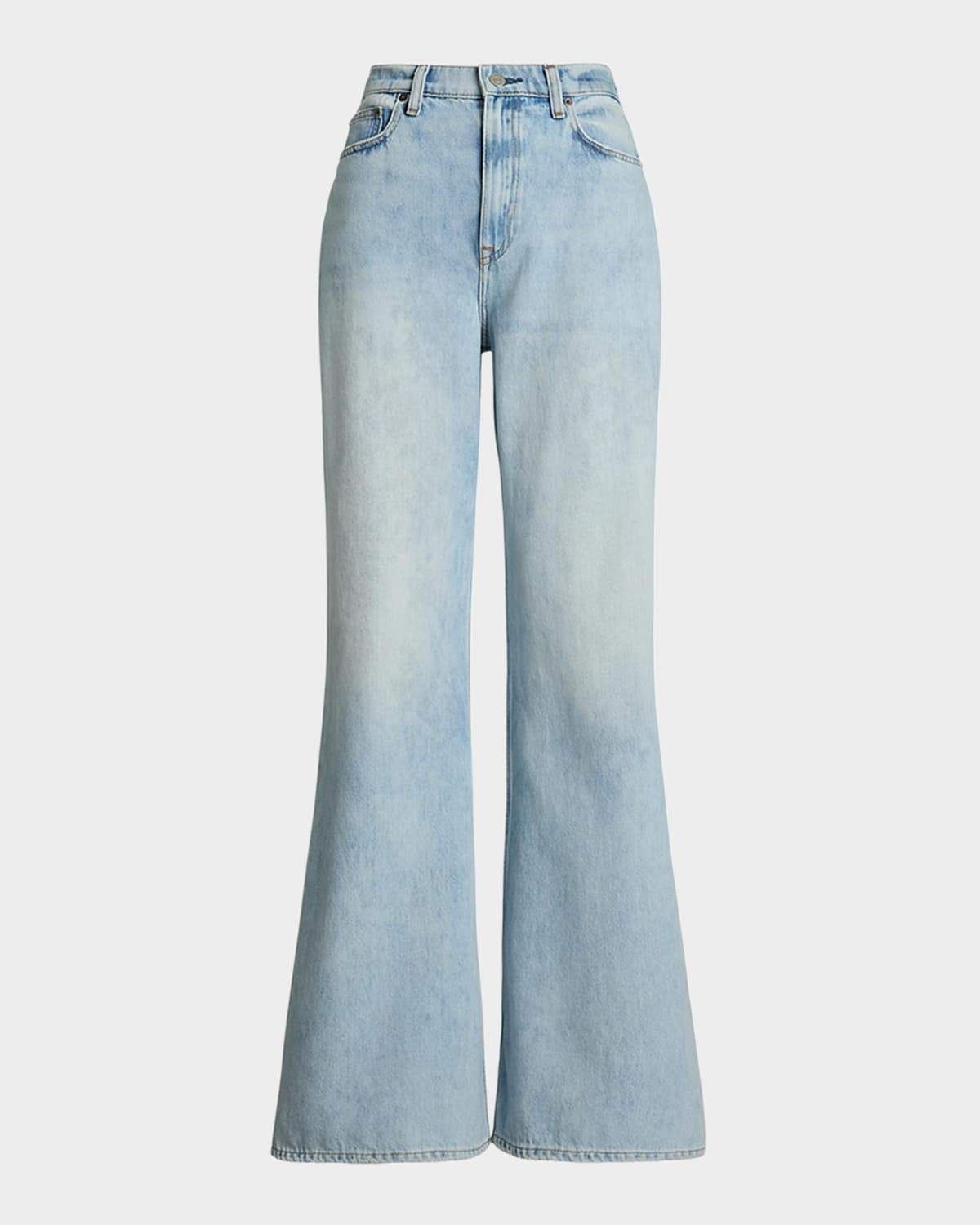 Polo Ralph Lauren High-rise Wide-leg Jeans In Novera Wash