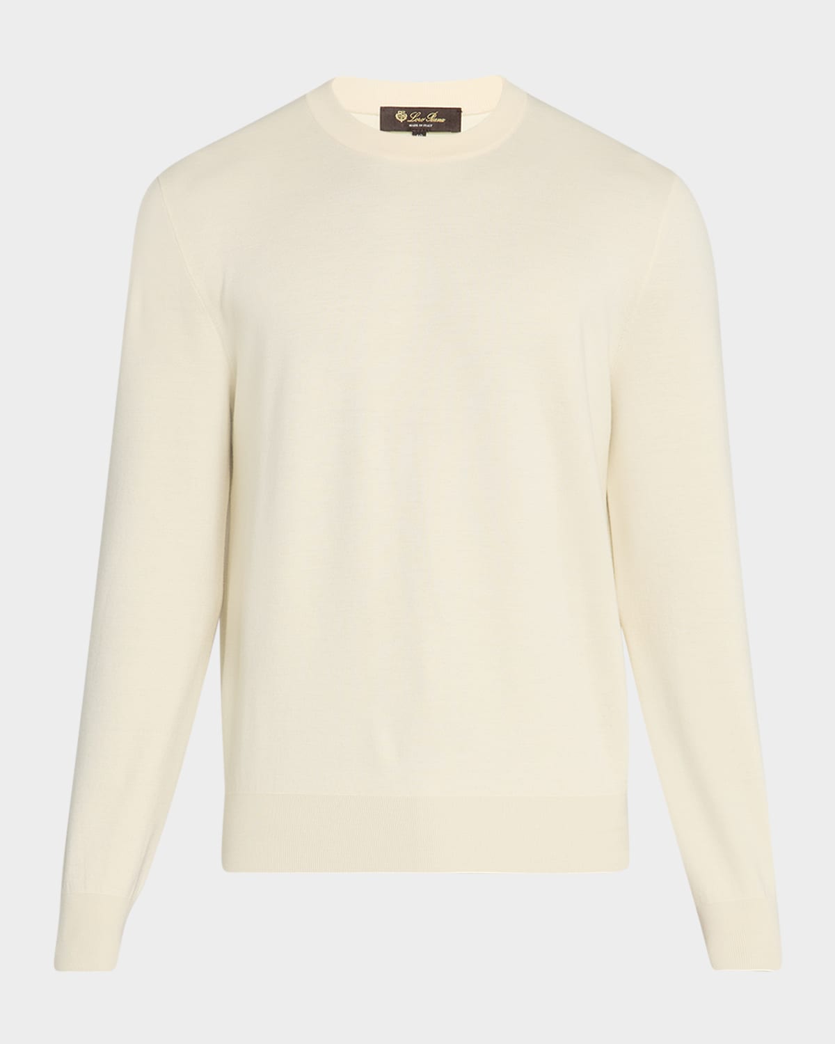 Loro Piana Men's Empire Wish Wool Crewneck Sweater In 1230 Nougat