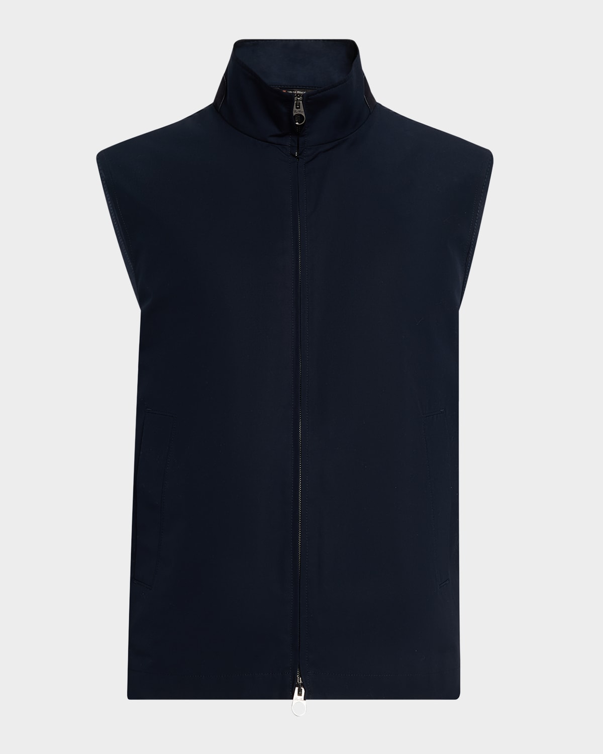 Loro Piana Reversible Storm System Shell And Super Wish Virgin Wool Gilet In Blue/navy