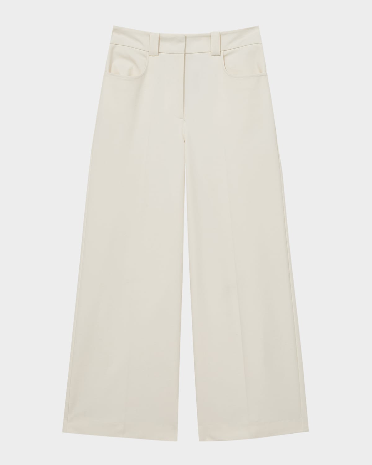 Myrtle Cropped Wide-Leg Twill Trousers