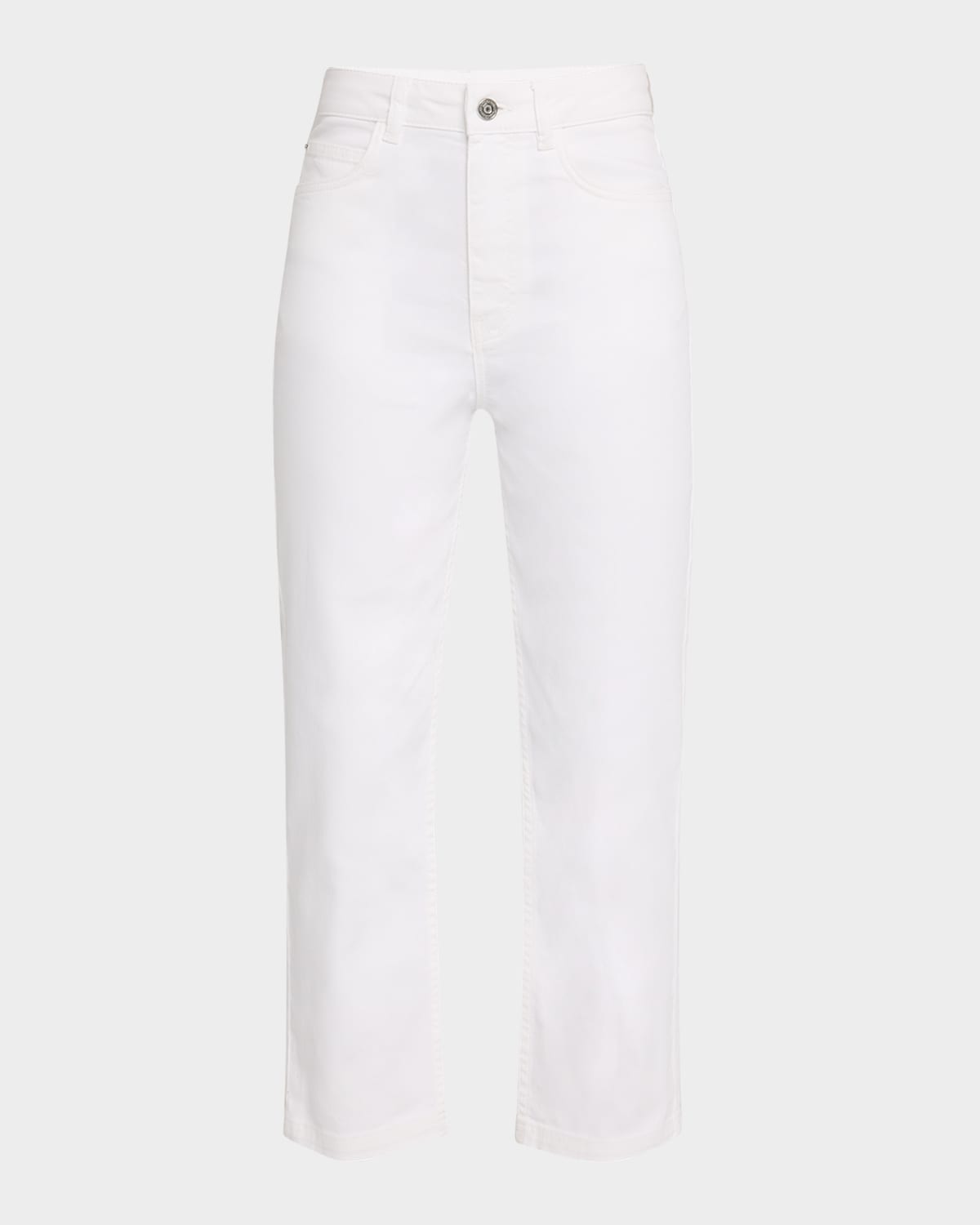 Vanessa Bruno Cropped Straight-leg Pants In Blanc