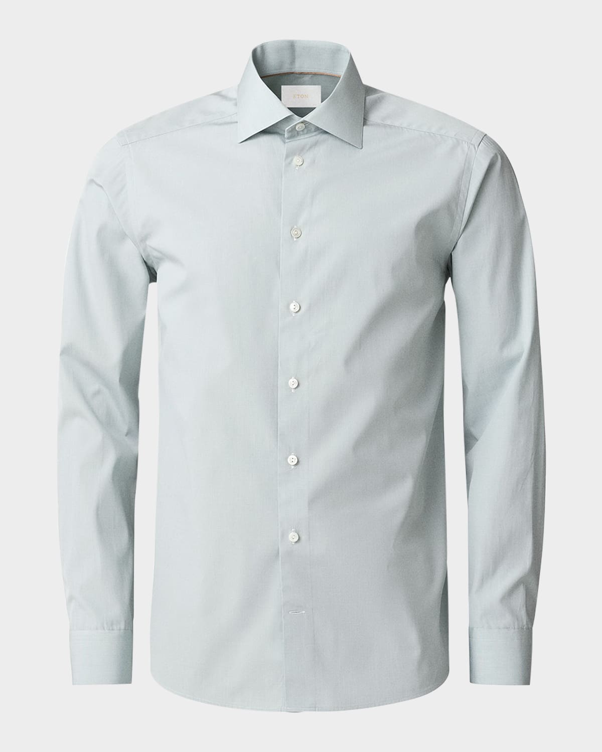 Eton Men's Elevated Poplin Contemporary-fit Dress Shirt In Green