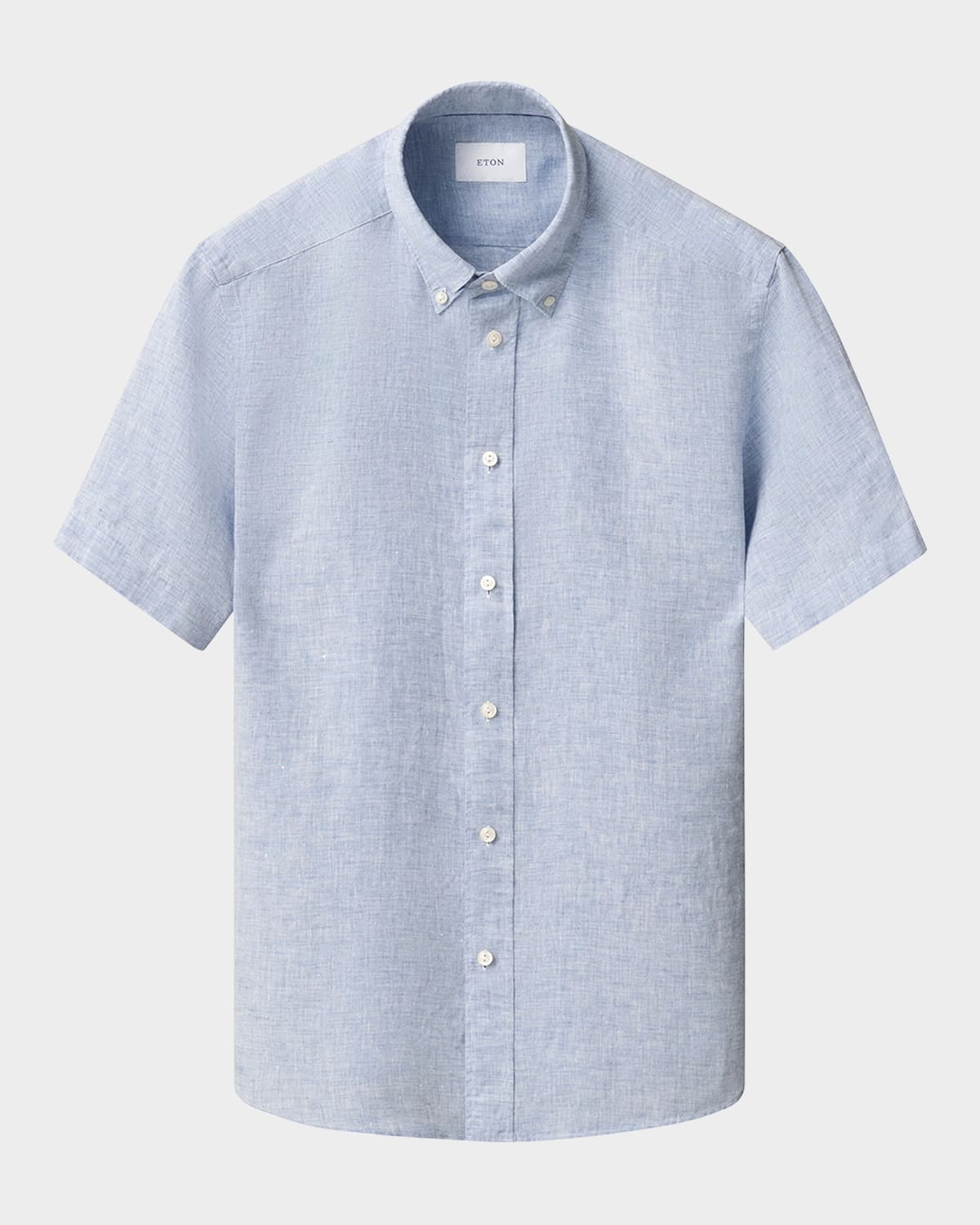 Eton Men's Signature Linen Contemporary Fit Short-sleeve Shirt