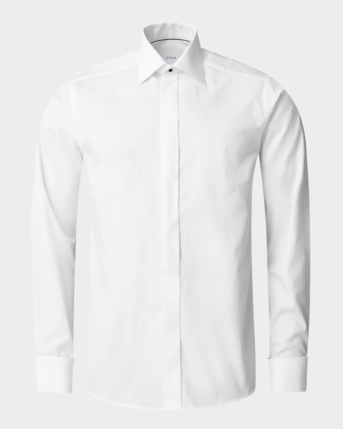 Men's Jacquard French-Cuff Contemporary Fit Dress Shirt