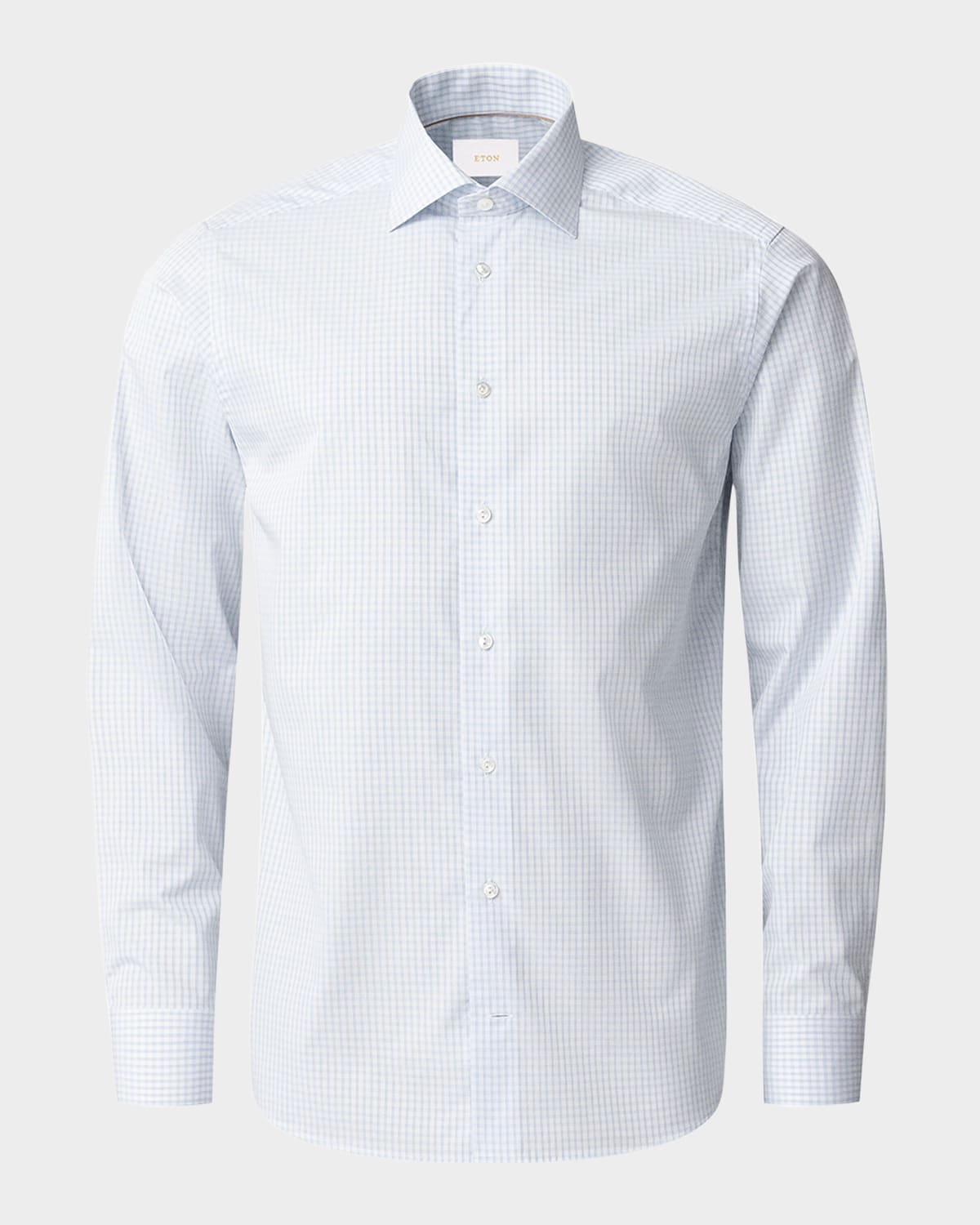 Men's Elevated Pique Check Contemporary Fit Dress Shirt