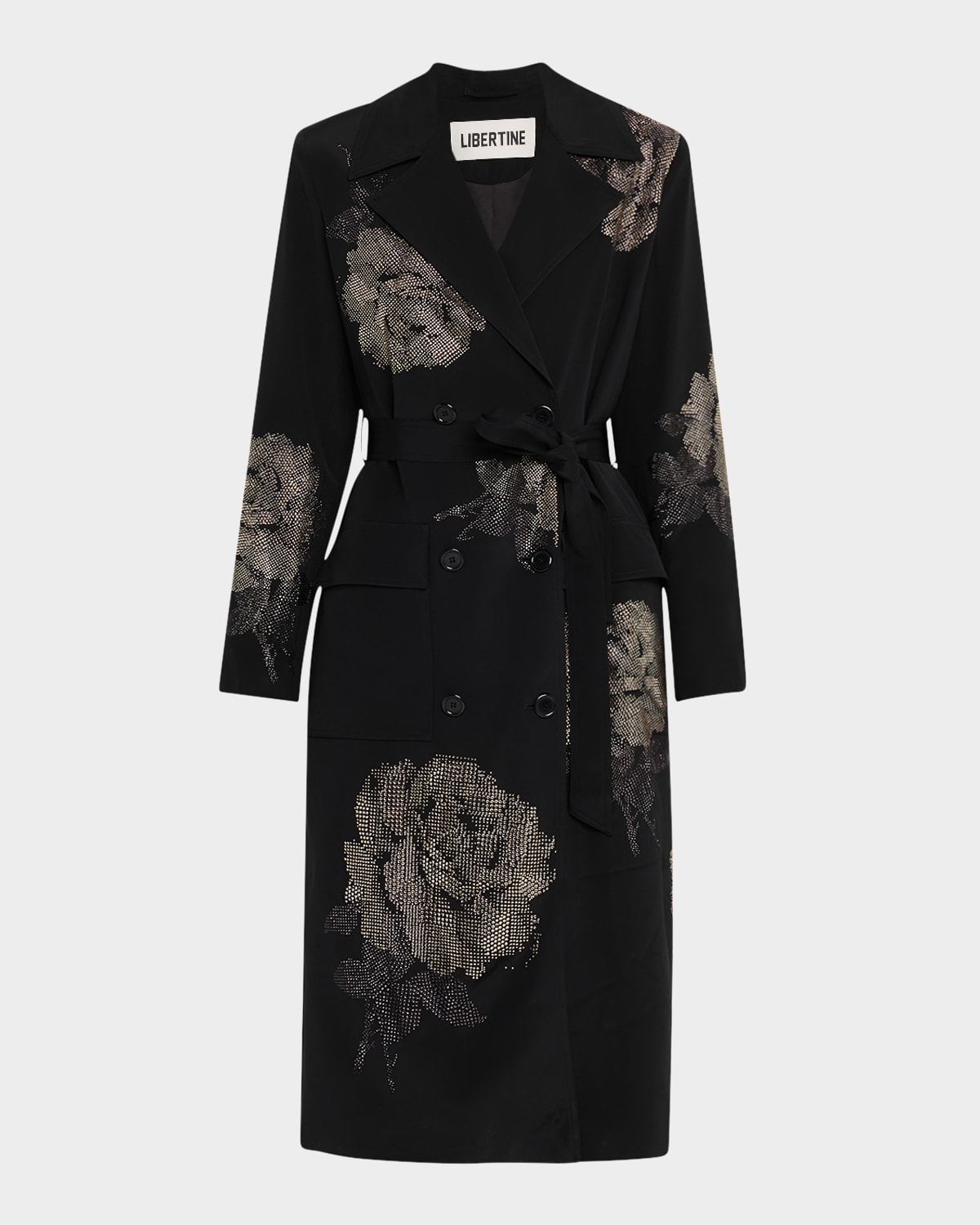 Ghost Rose Belted Long Trench Coat