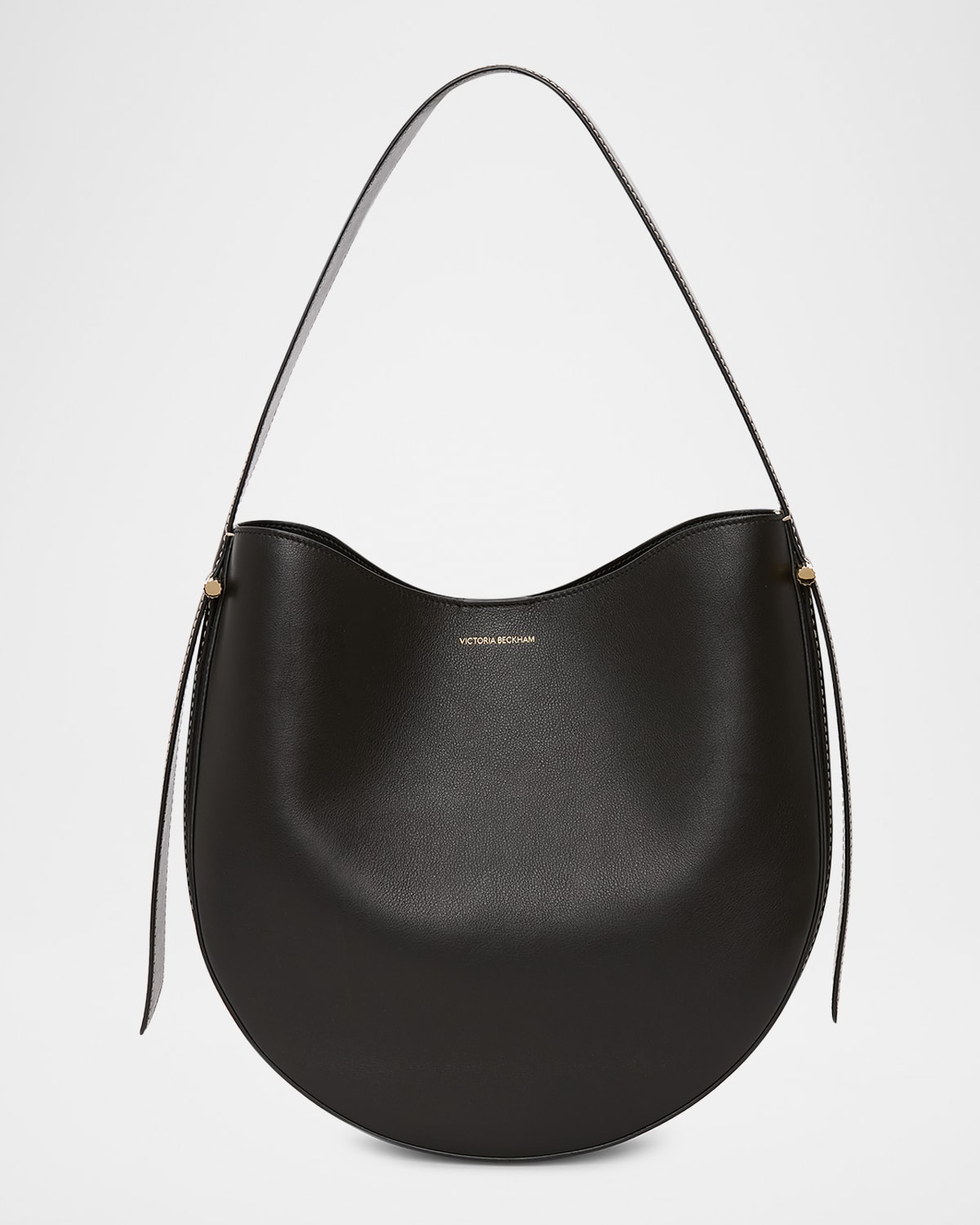 Victoria Beckham Womens Dia Hobo Leather Shoulder Bag Black In Black
