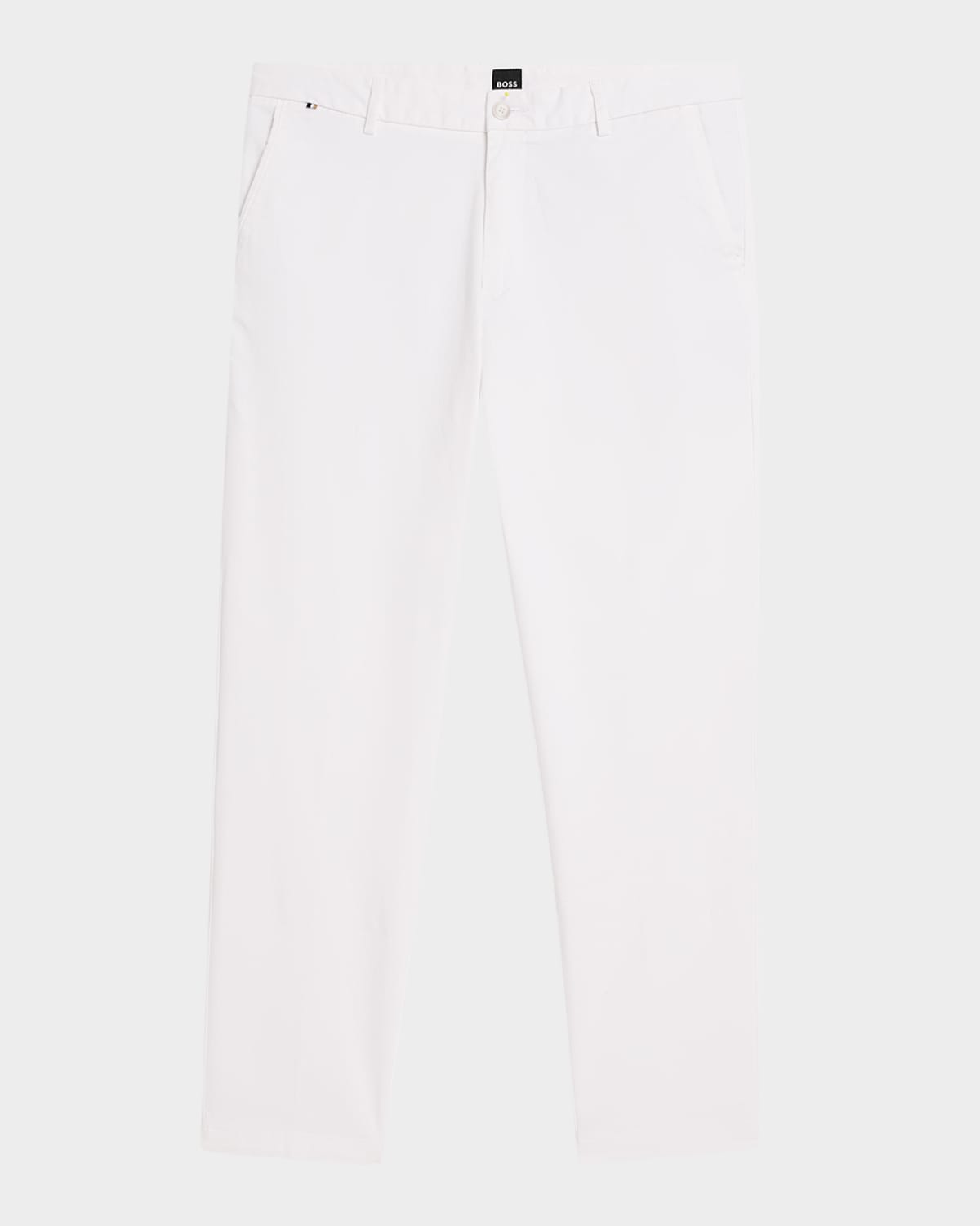 Hugo Boss Men's Kane Cotton-stretch Trousers In White