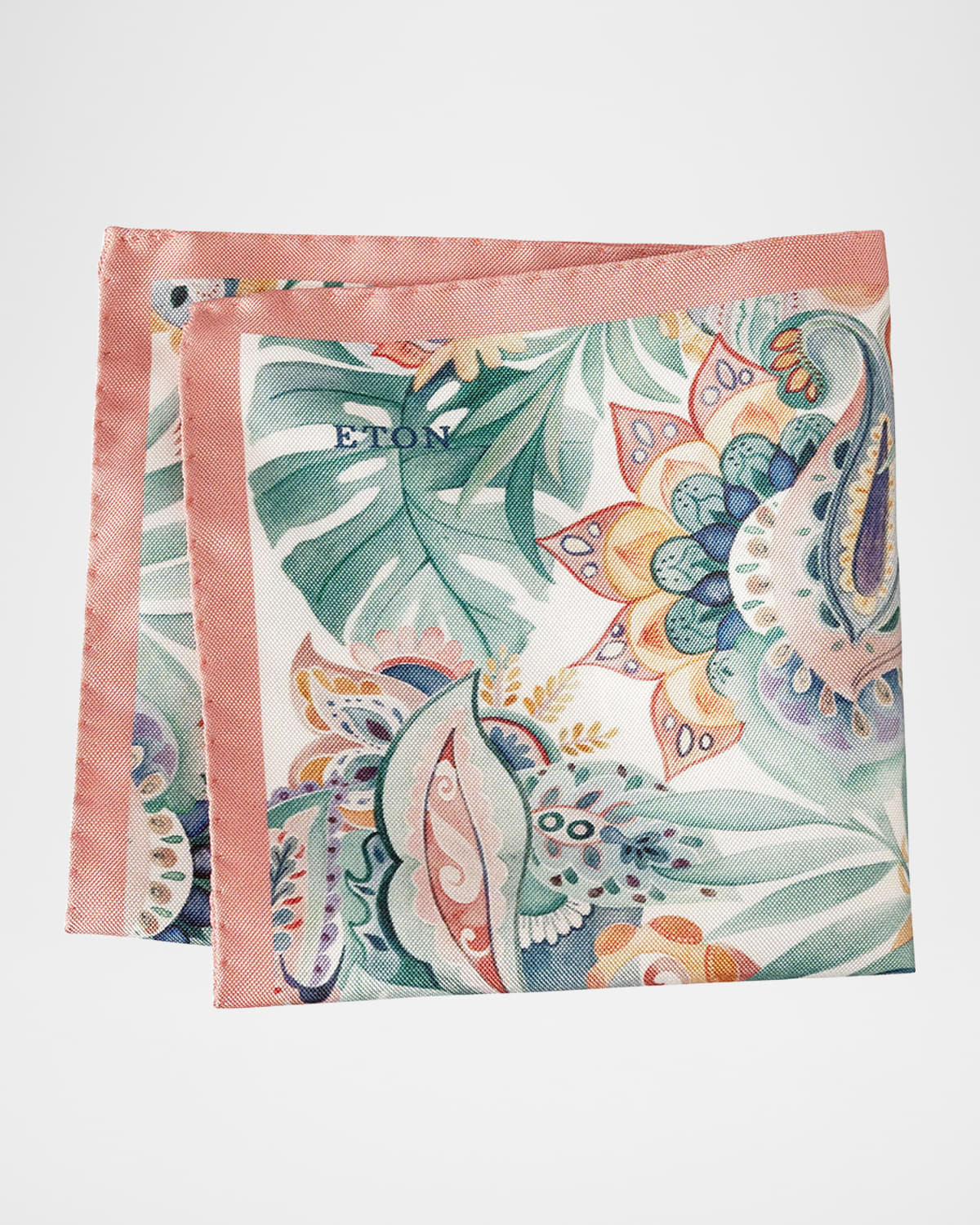 Men's Multi-Floral Silk Pocket Square