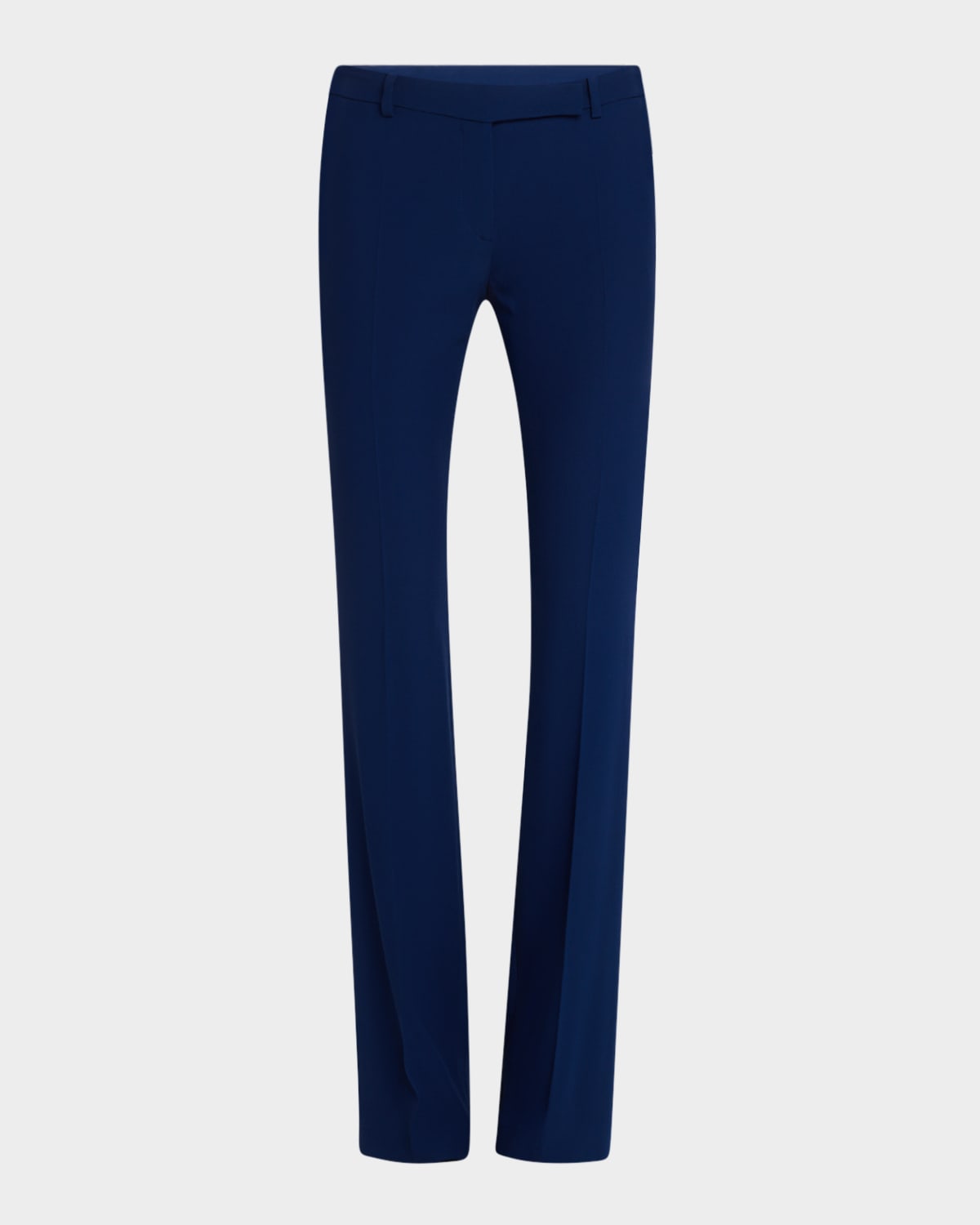 Bootcut Leaf Crepe Trousers
