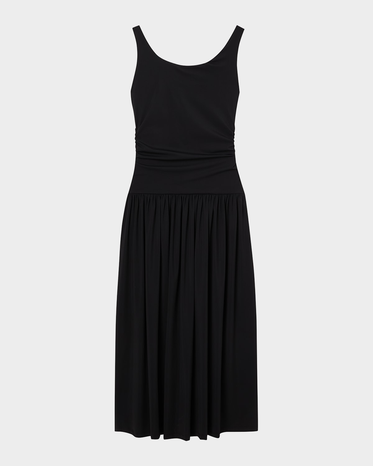 Off-Shoulder Drop-Waist Maxi Dress