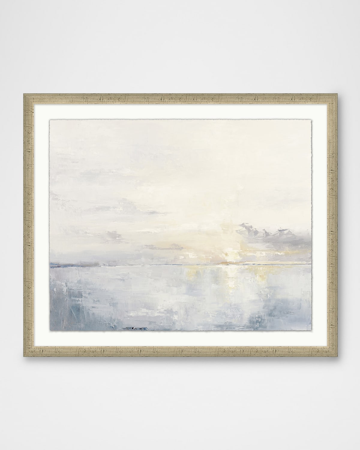 Wendover Art Group Bits Of Gold 2 Framed Giclee In Blue/white