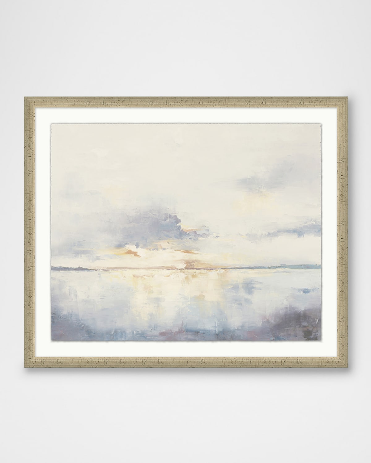 Wendover Art Group Bits Of Gold 1 Framed Giclee In Blue/white